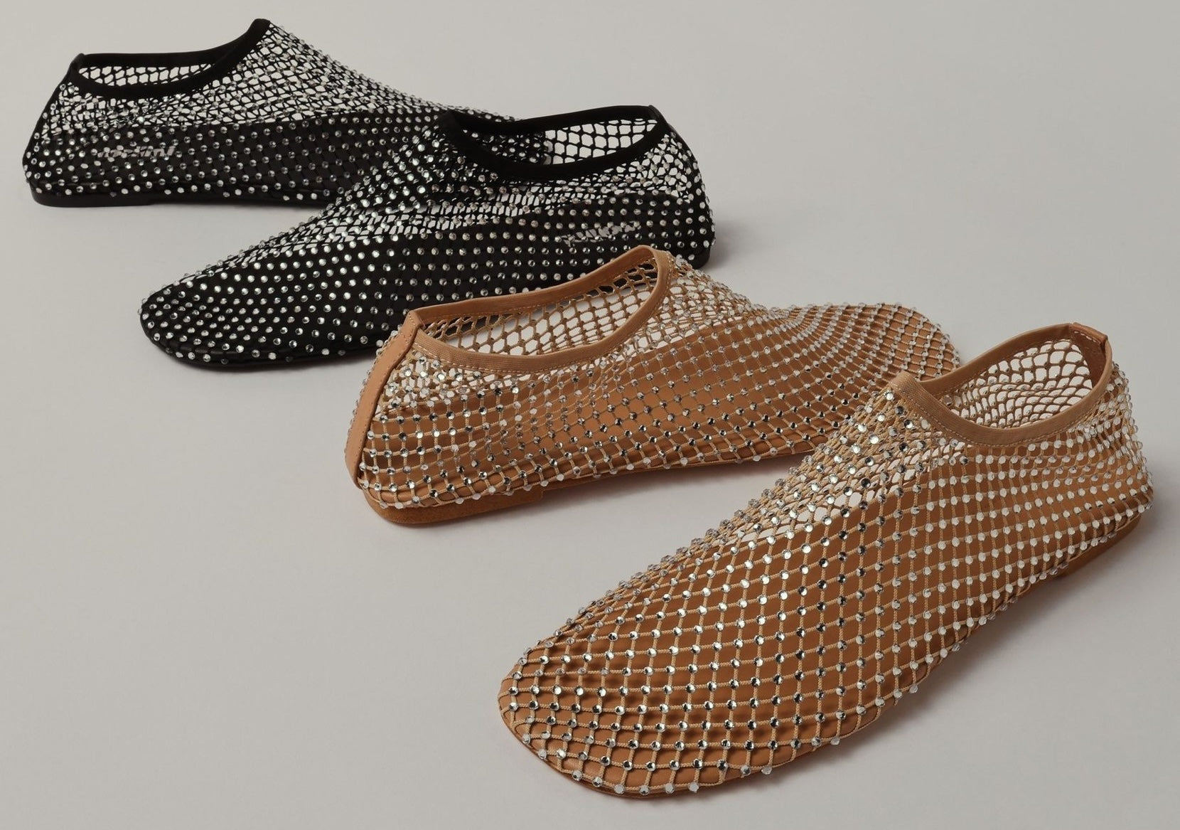 Mesh Flats, Sandals and Heels
