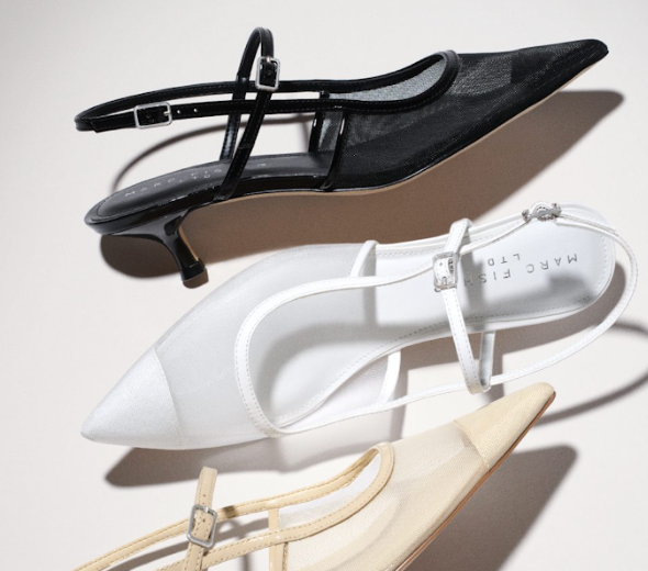 Mesh Flats, Sandals and Heels