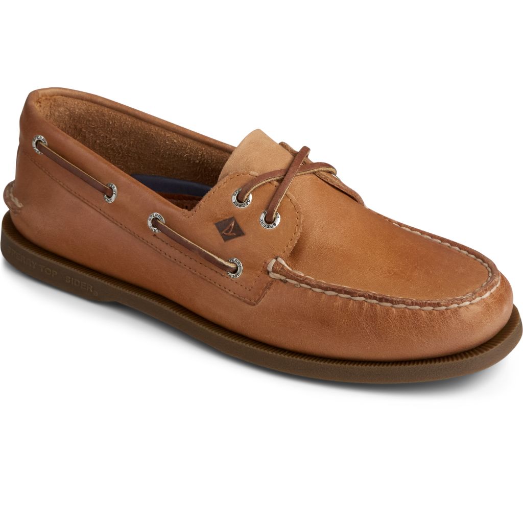 Sperry Men's A/O 2-Eye Boat Shoe in Nutmeg