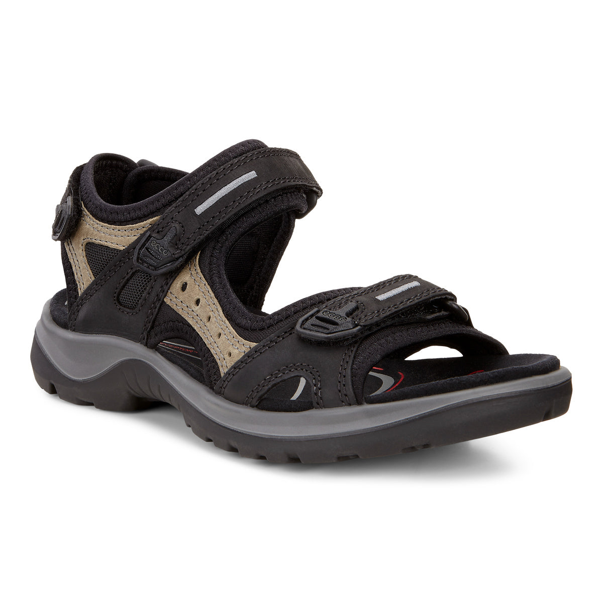 Ecco Women's Offroad in Black/Mole/Black, 4 US