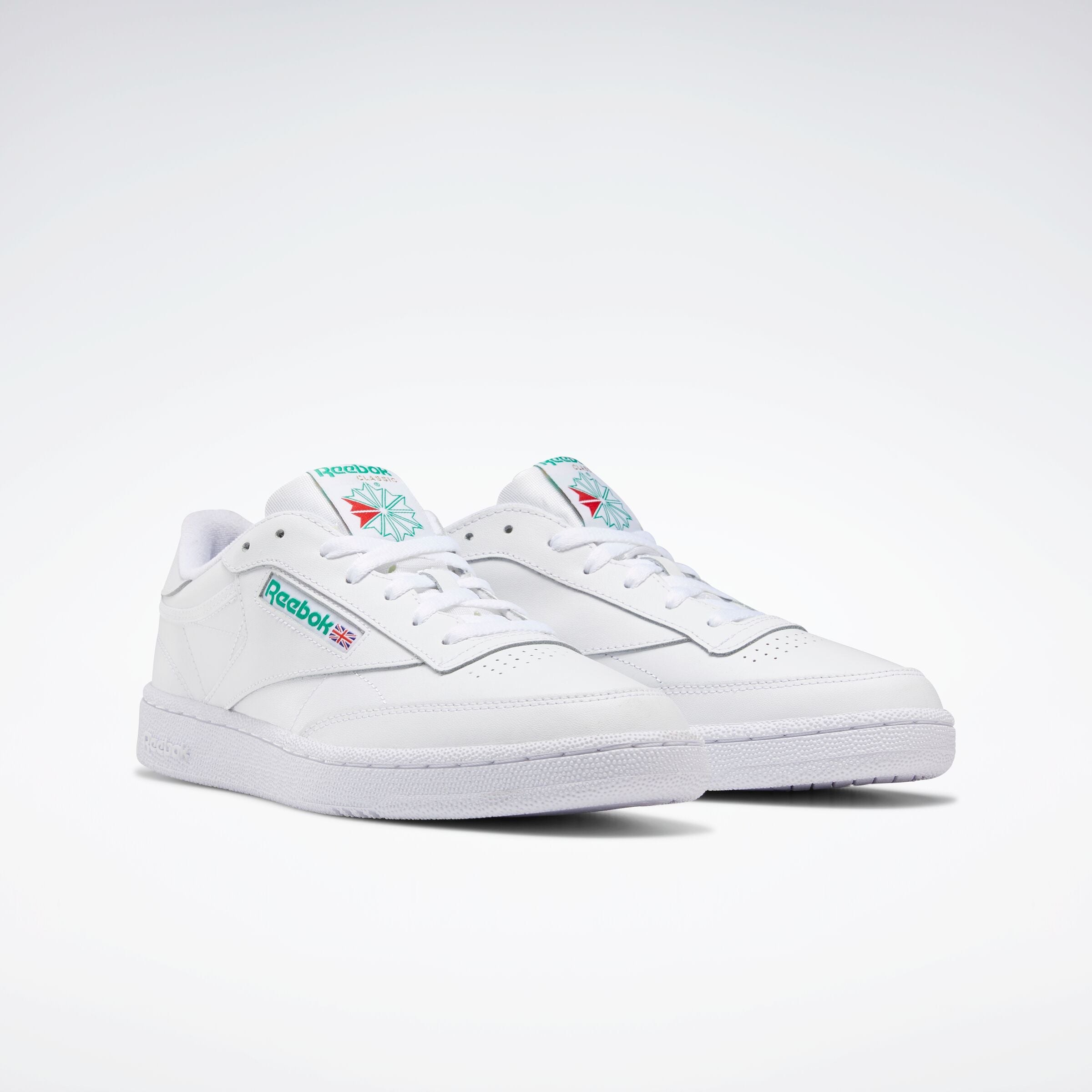 Reebok Men's Club C 85  In Int-White/Green M