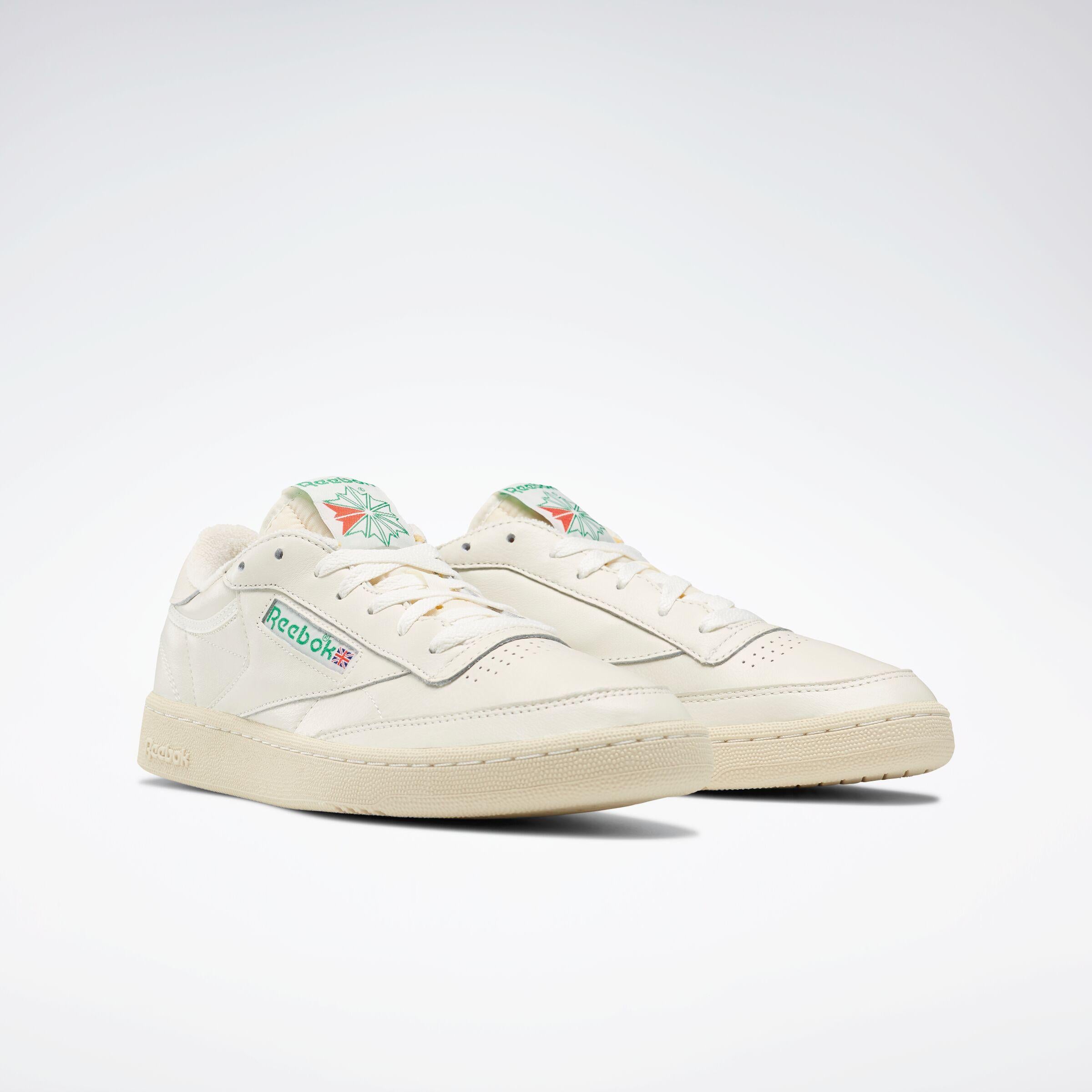Reebok Footwear  Unisex' Club C 85 Vintage Reebok Classics Ftw Men Top-Chalk/Paperwht/Glen Green M