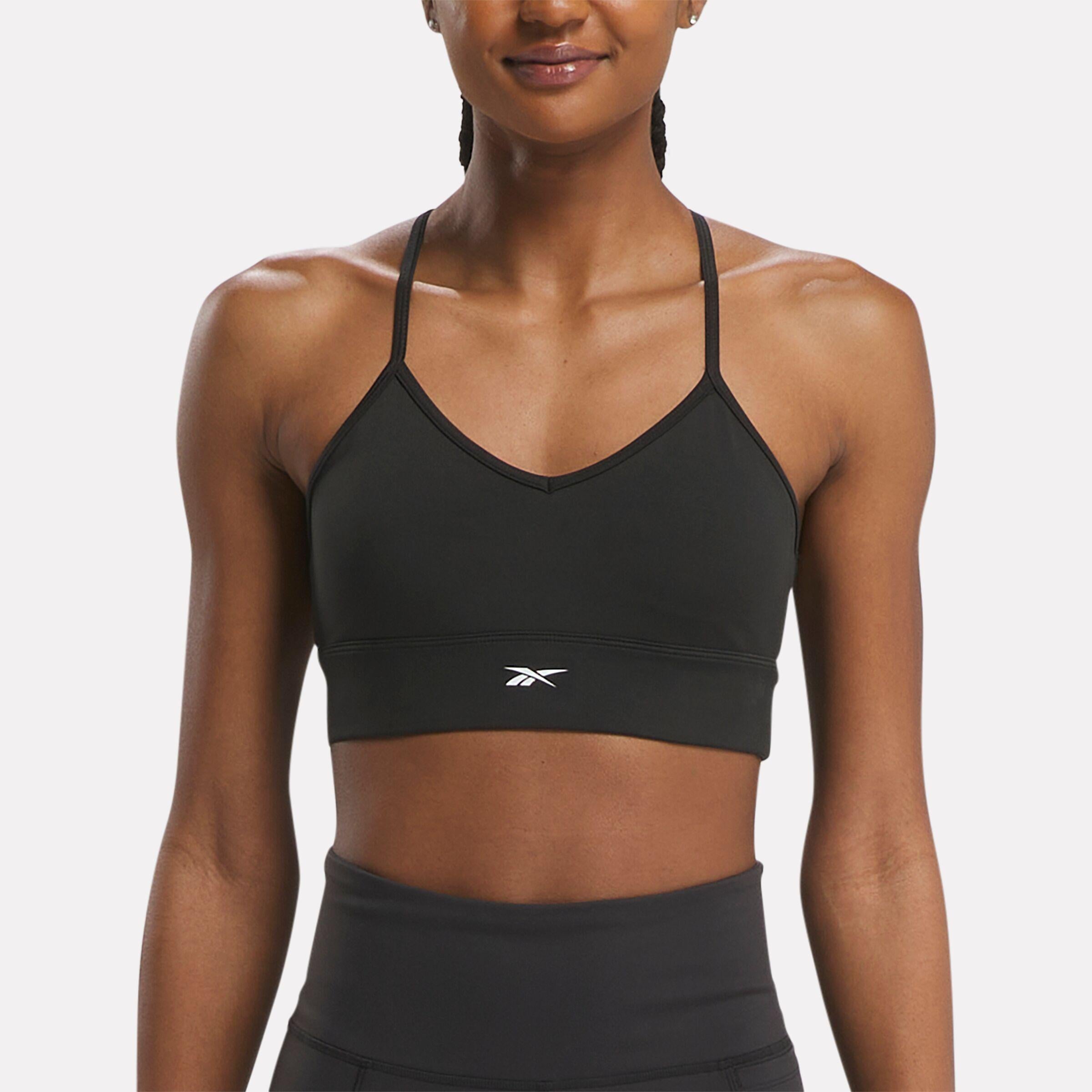 Reebok Apparel  Women's Workout Ready Sports Bra Reebok Training App Women Black Reg