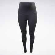 Reebok Women's Reebok Lux Maternity Leggings Plus Size  In Black REG