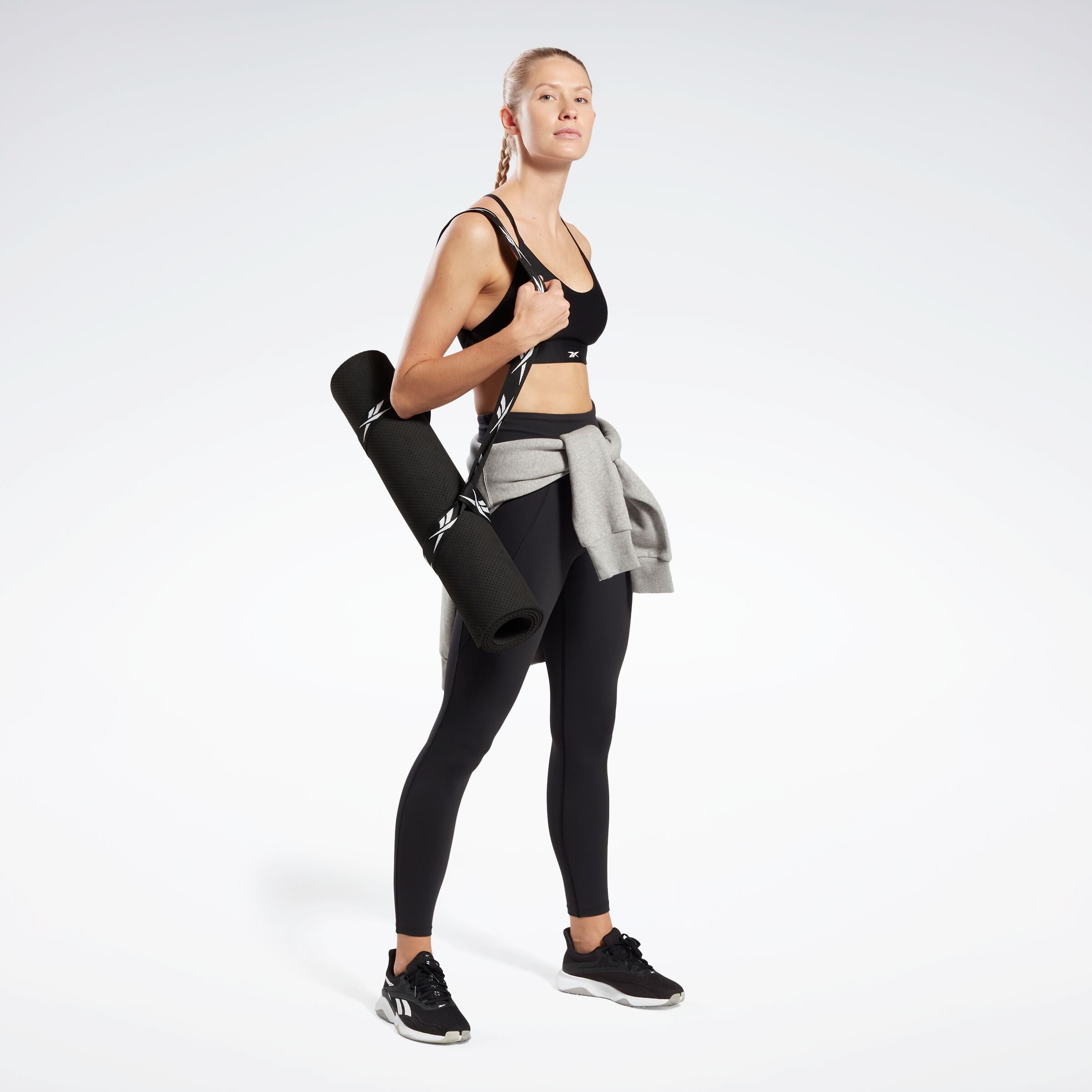 Reebok Women's Reebok Lux Strappy Sports Bra  In Black REG