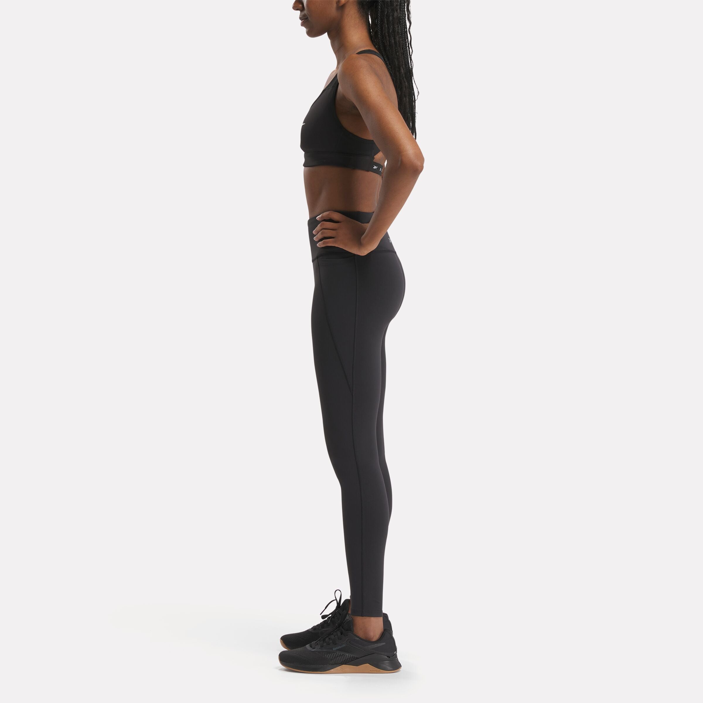 Reebok Women's Lux High Waisted Tight  In Black REG