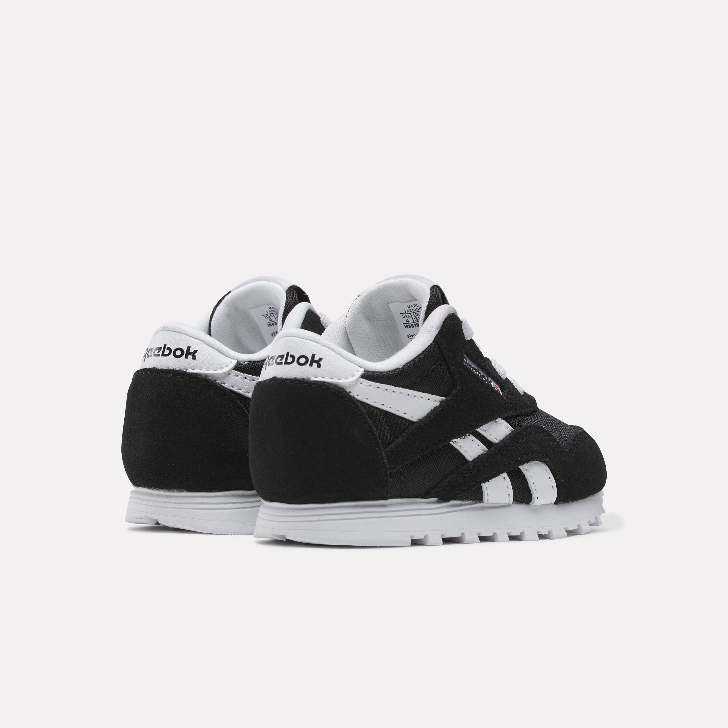 Reebok Boy's' Cl Nylon Infant  In Black/White M