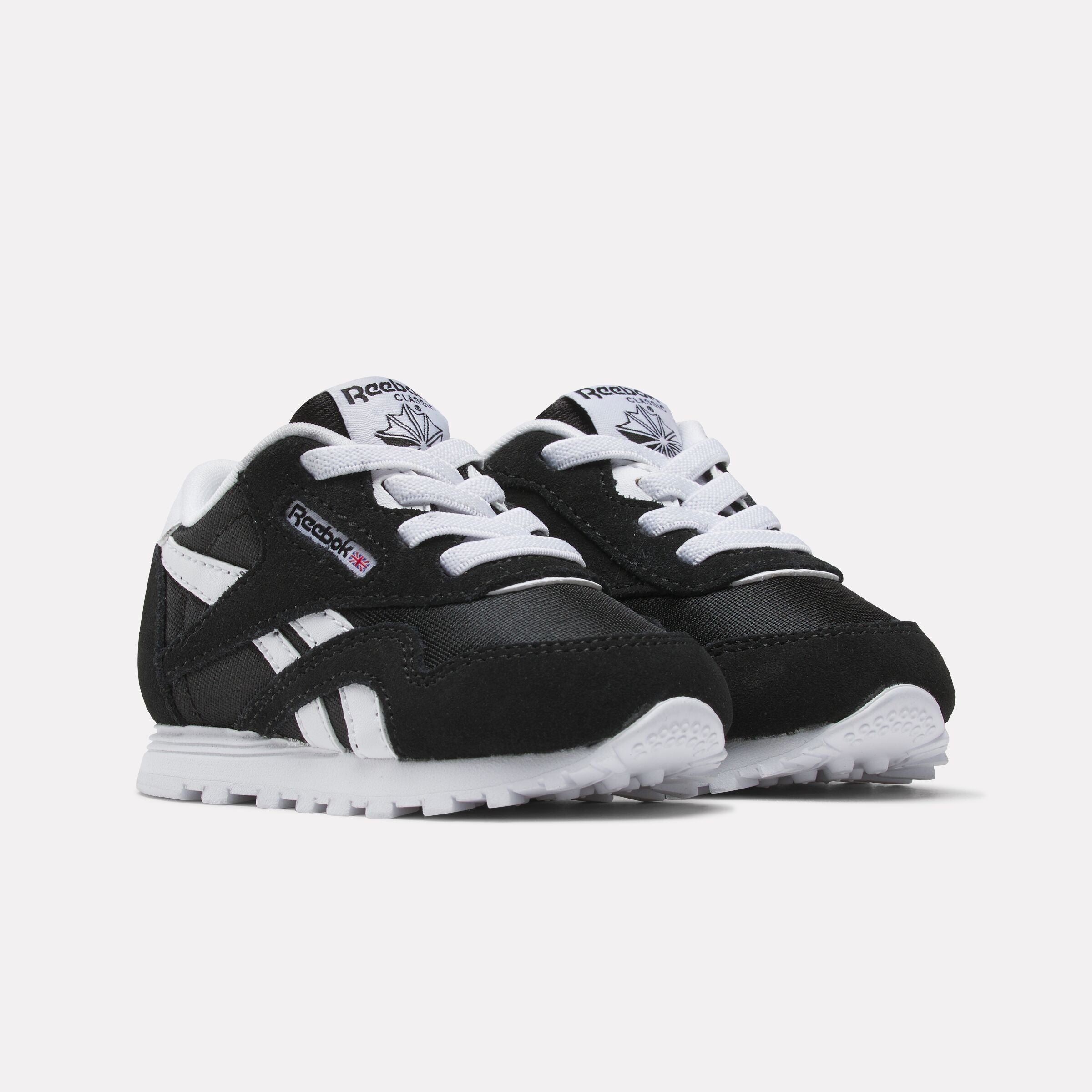 Reebok Boy's' Cl Nylon Infant  In Black/White M