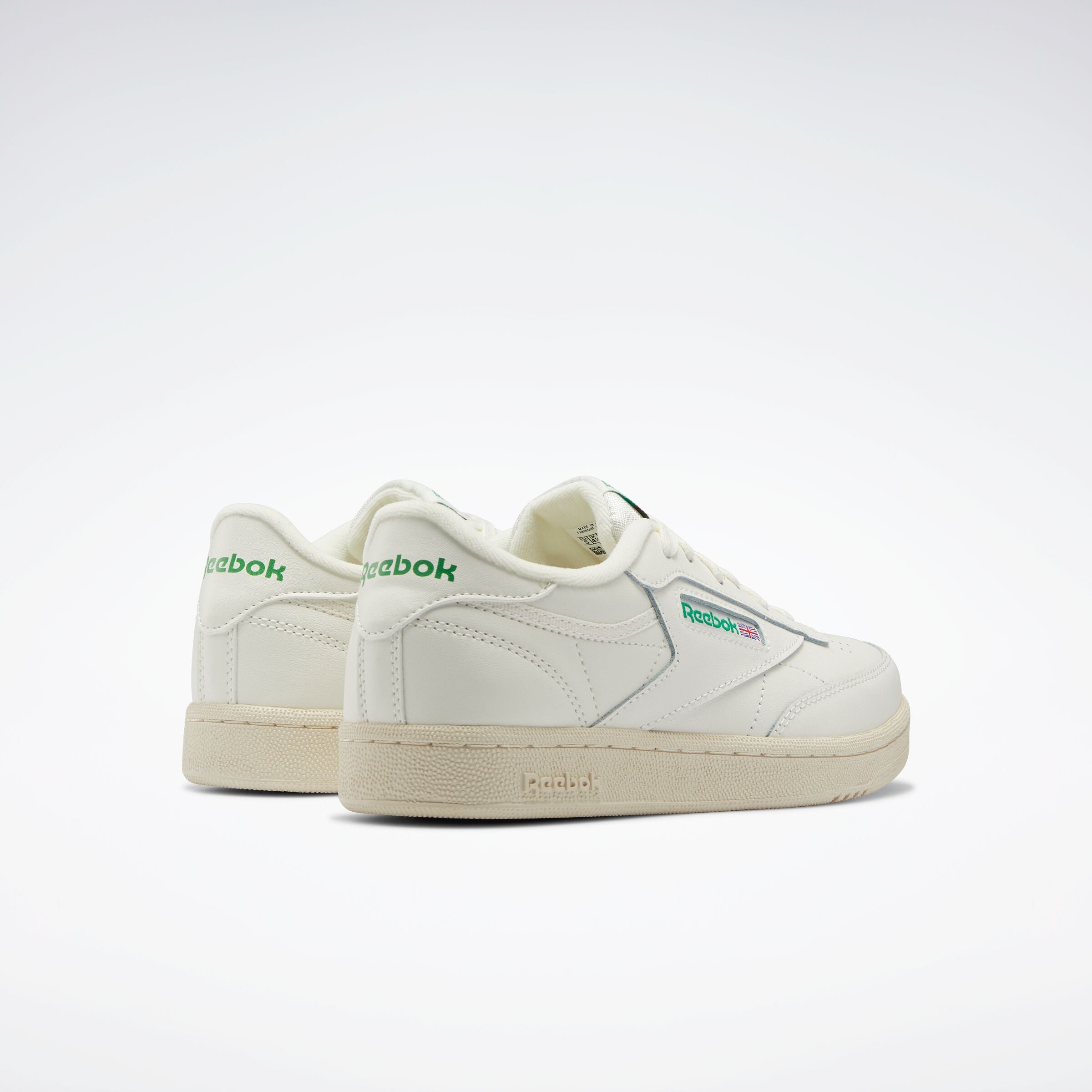 Reebok Boy's' Club C Junior  In Chalk/Chalk/Glegrn M