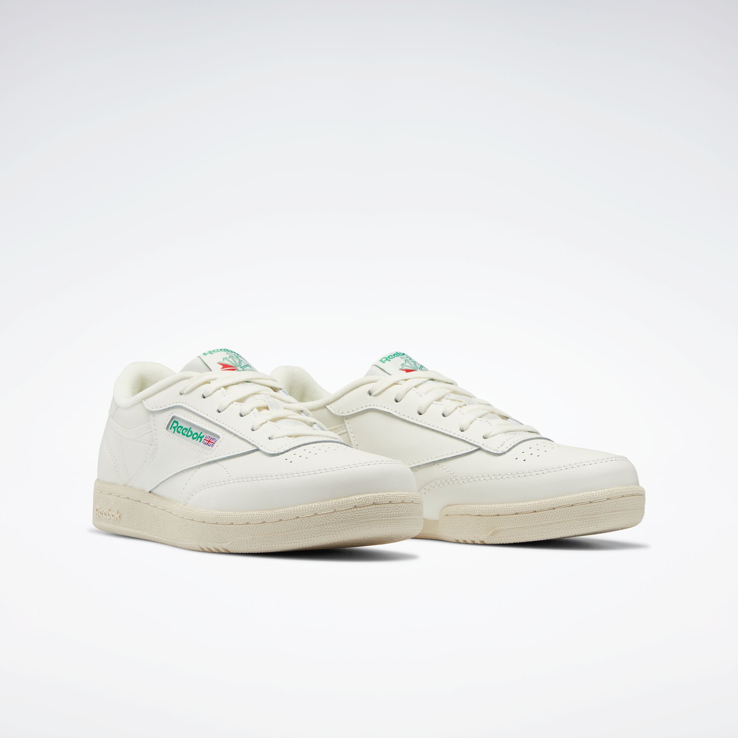 Reebok Boy's' Club C Junior  In Chalk/Chalk/Glegrn M