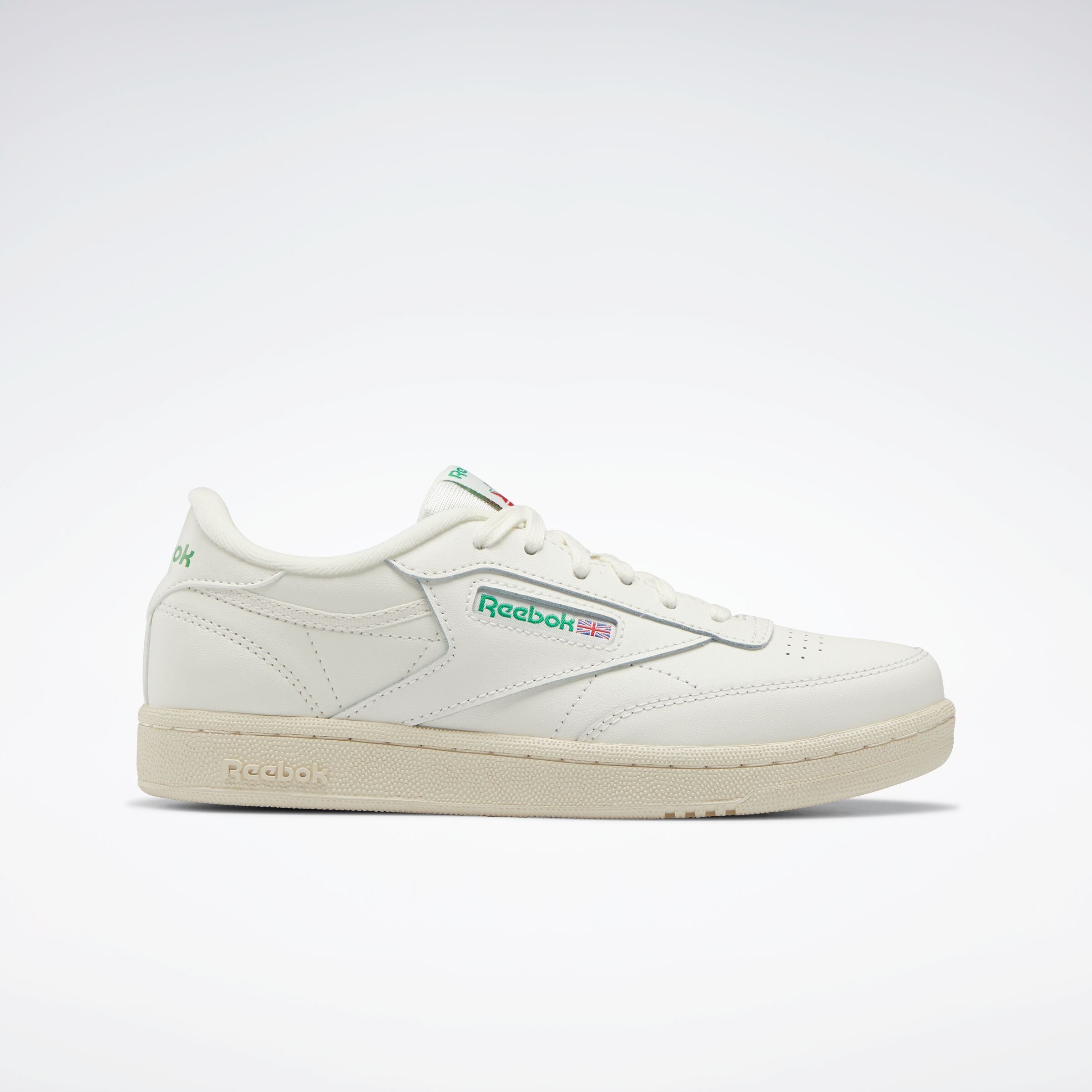 Reebok Boy's' Club C Junior  In Chalk/Chalk/Glegrn M