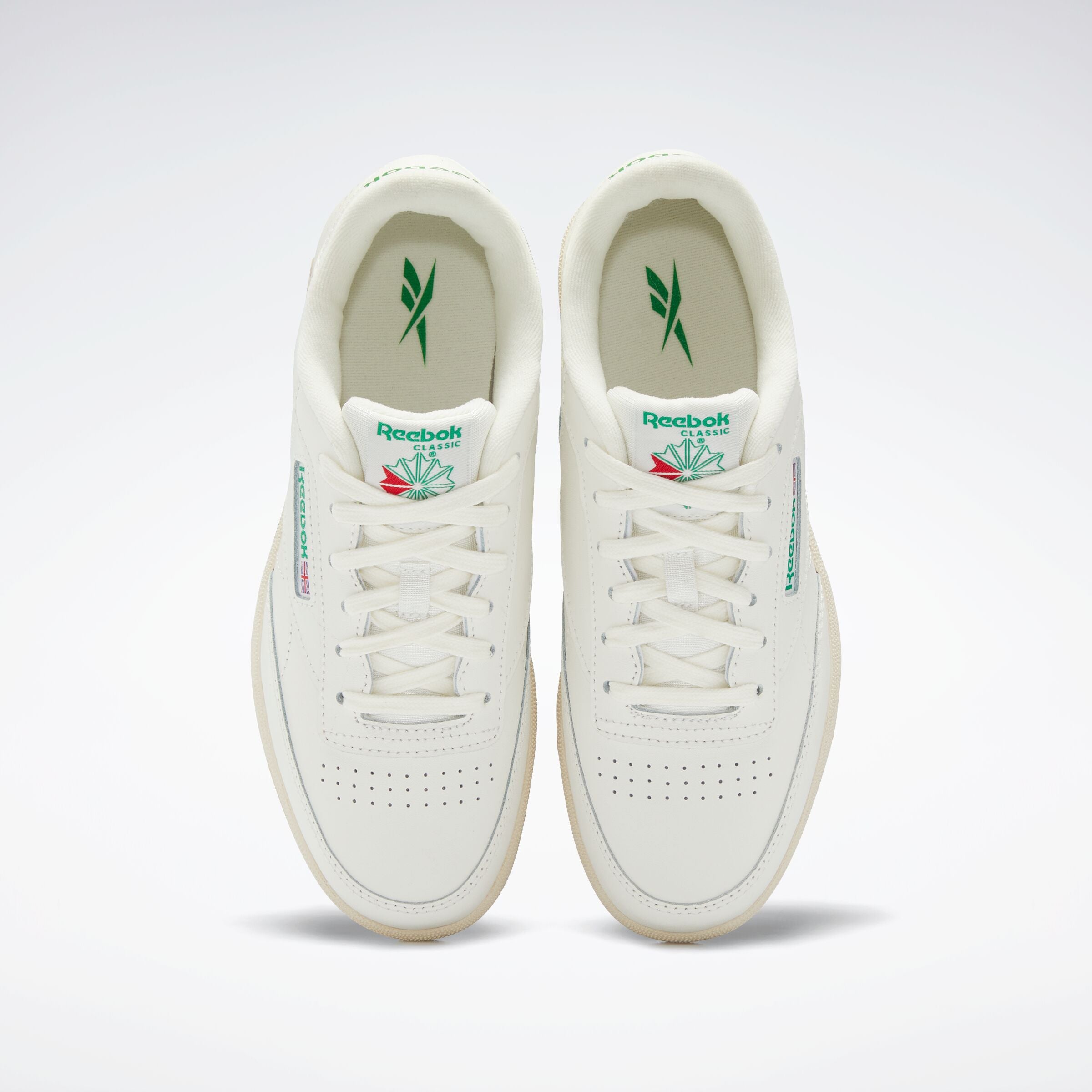 Reebok Boy's' Club C Junior  In Chalk/Chalk/Glegrn M