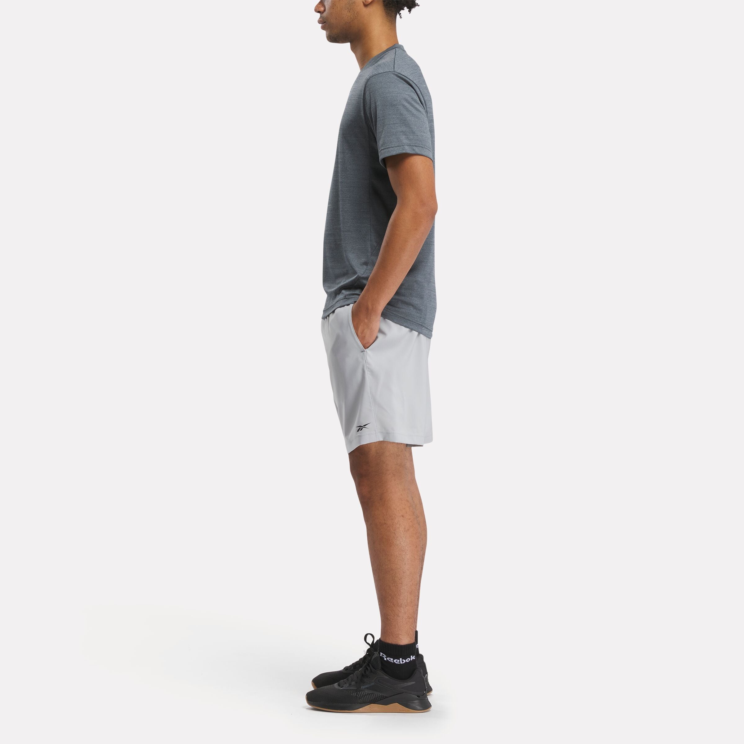 Reebok Men's Wor Woven Short  In Pugrey3 REG