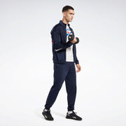 Reebok Unisex' Reebok Id Vector Knit Trackpant  In Navy REG