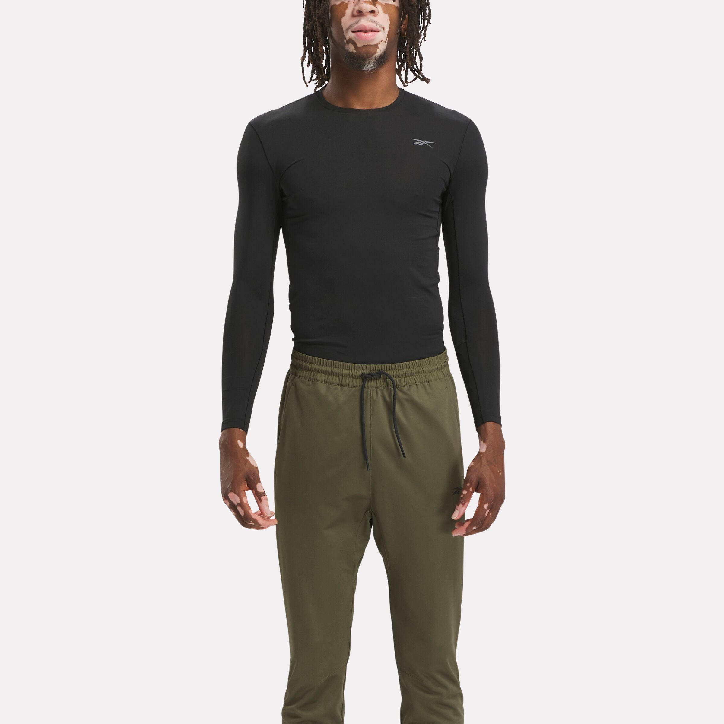 Reebok Men's Compression Long Sleeve  In Black REG