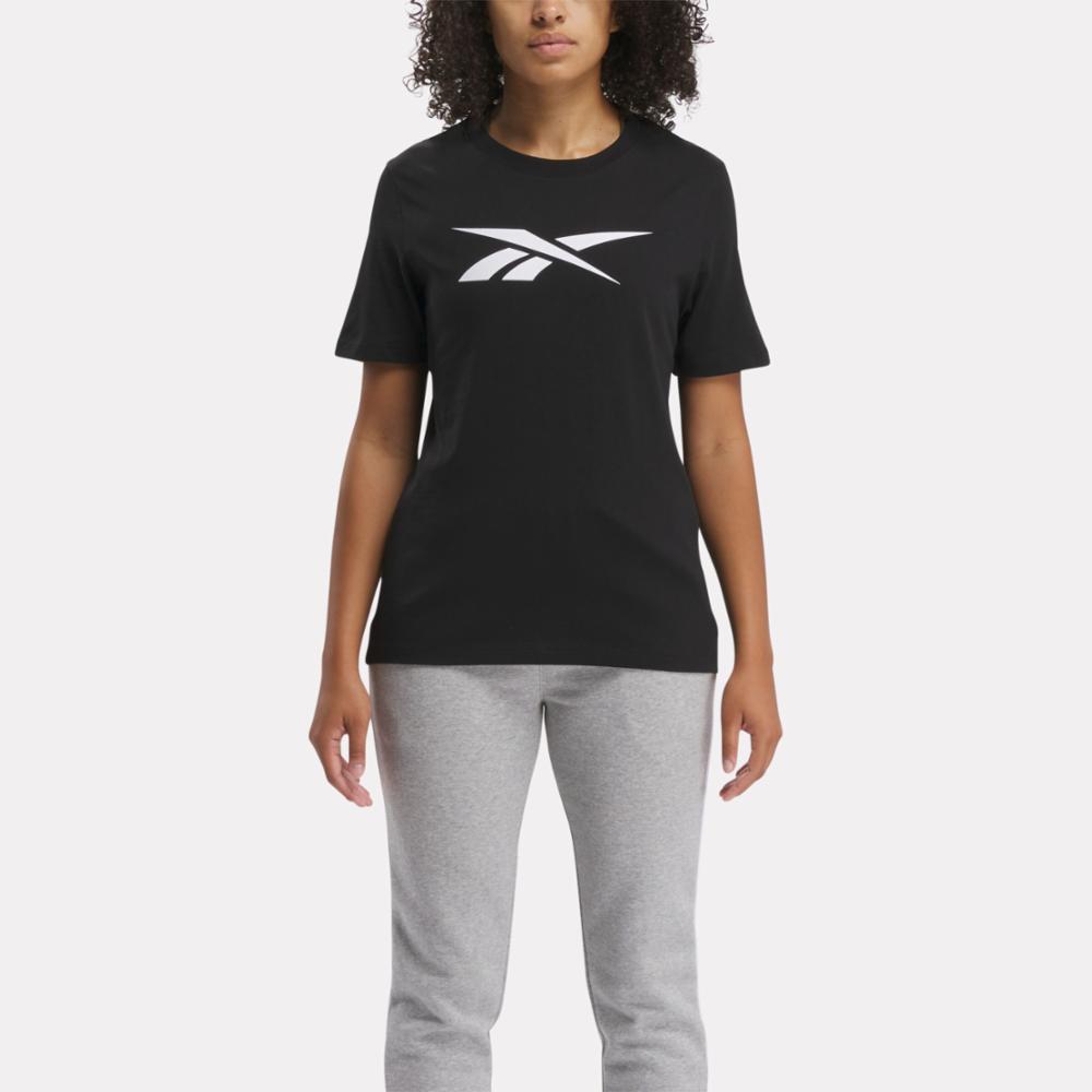 Reebok Apparel  Women's Vector Graphic Tee Reebok Training App Women Black Reg