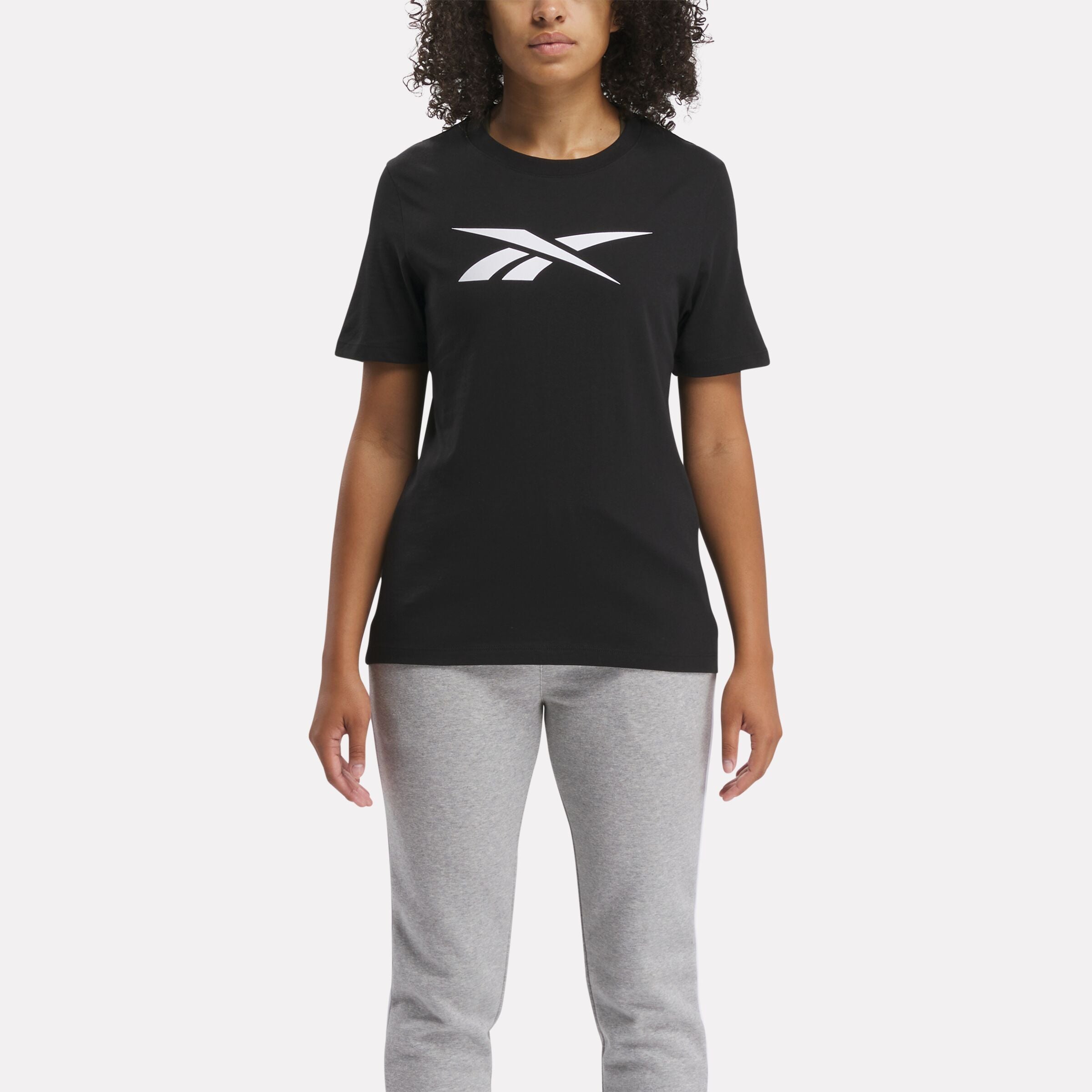 Reebok Women's Vector Graphic Tee  In Black REG