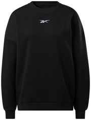 Reebok Women's Lux Oversized Crew  In Black REG