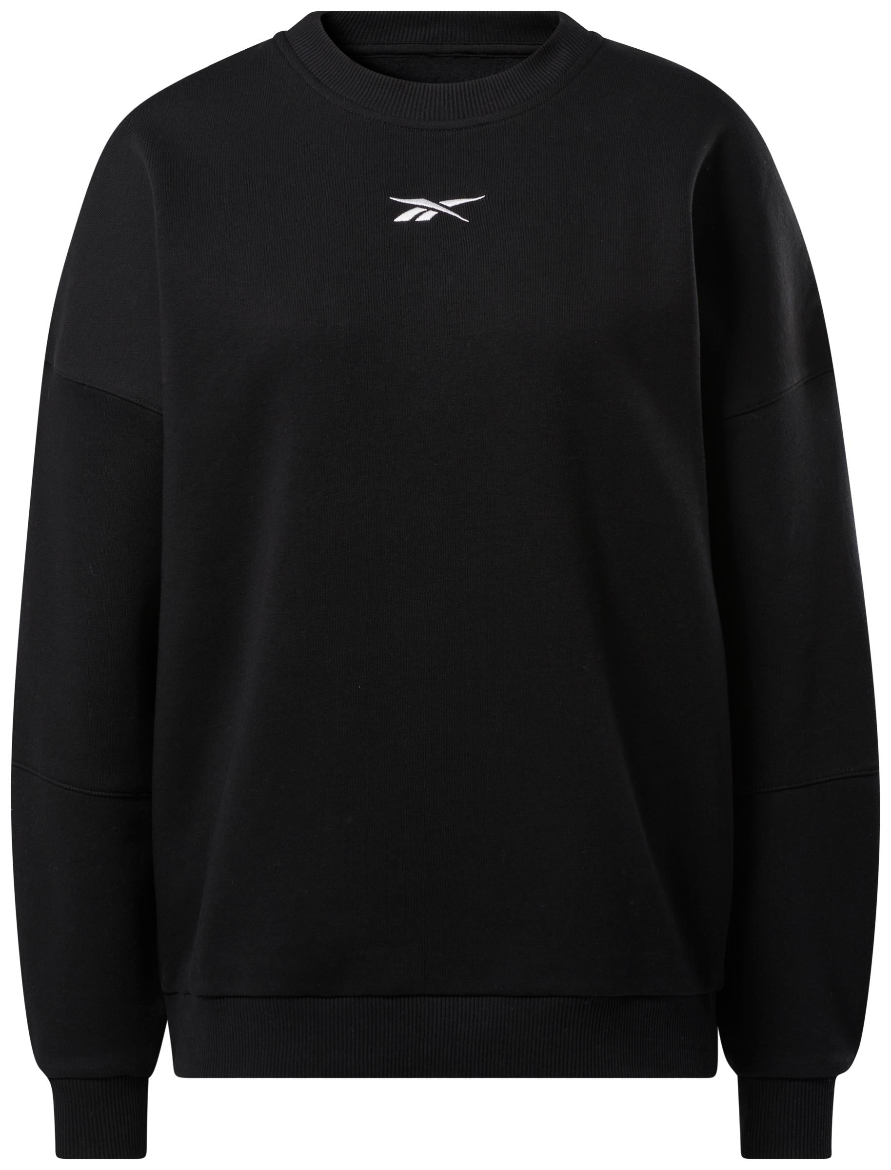 Reebok Apparel  Women's Lux Oversized Crew Reebok Training App Women Black Reg