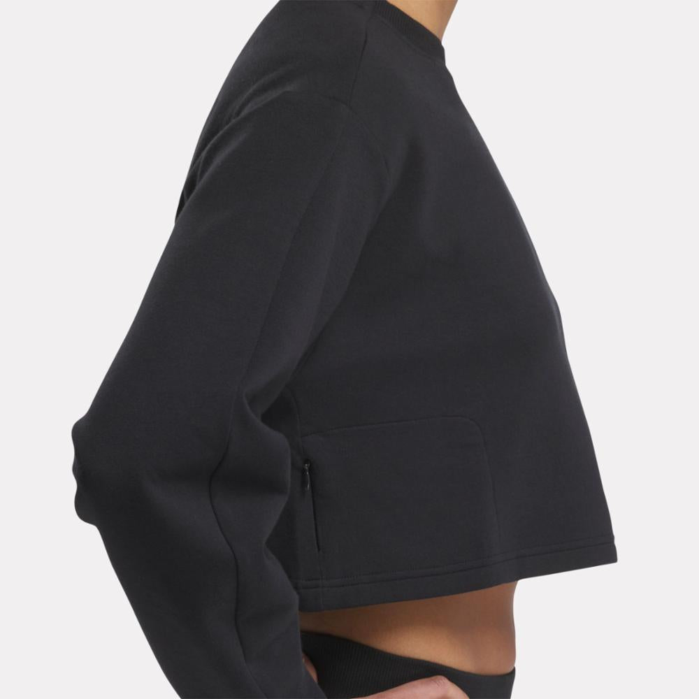 Reebok Women's Activ Coll Dreamblend Midlayer  In Black REG