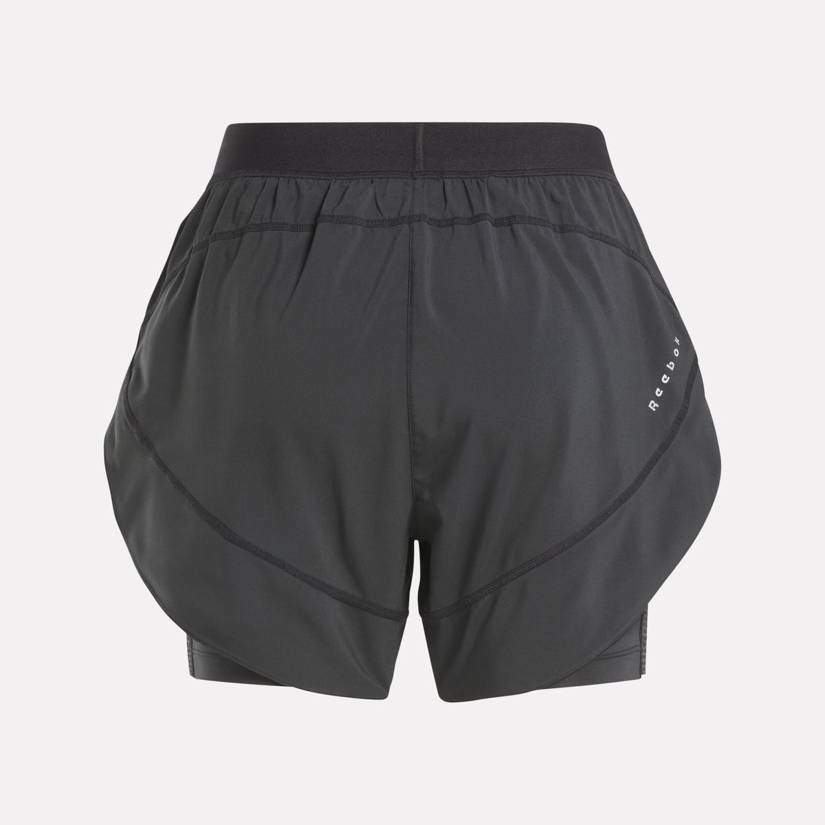 Reebok Women's Running 2 In 1 Short  In Night Black REG