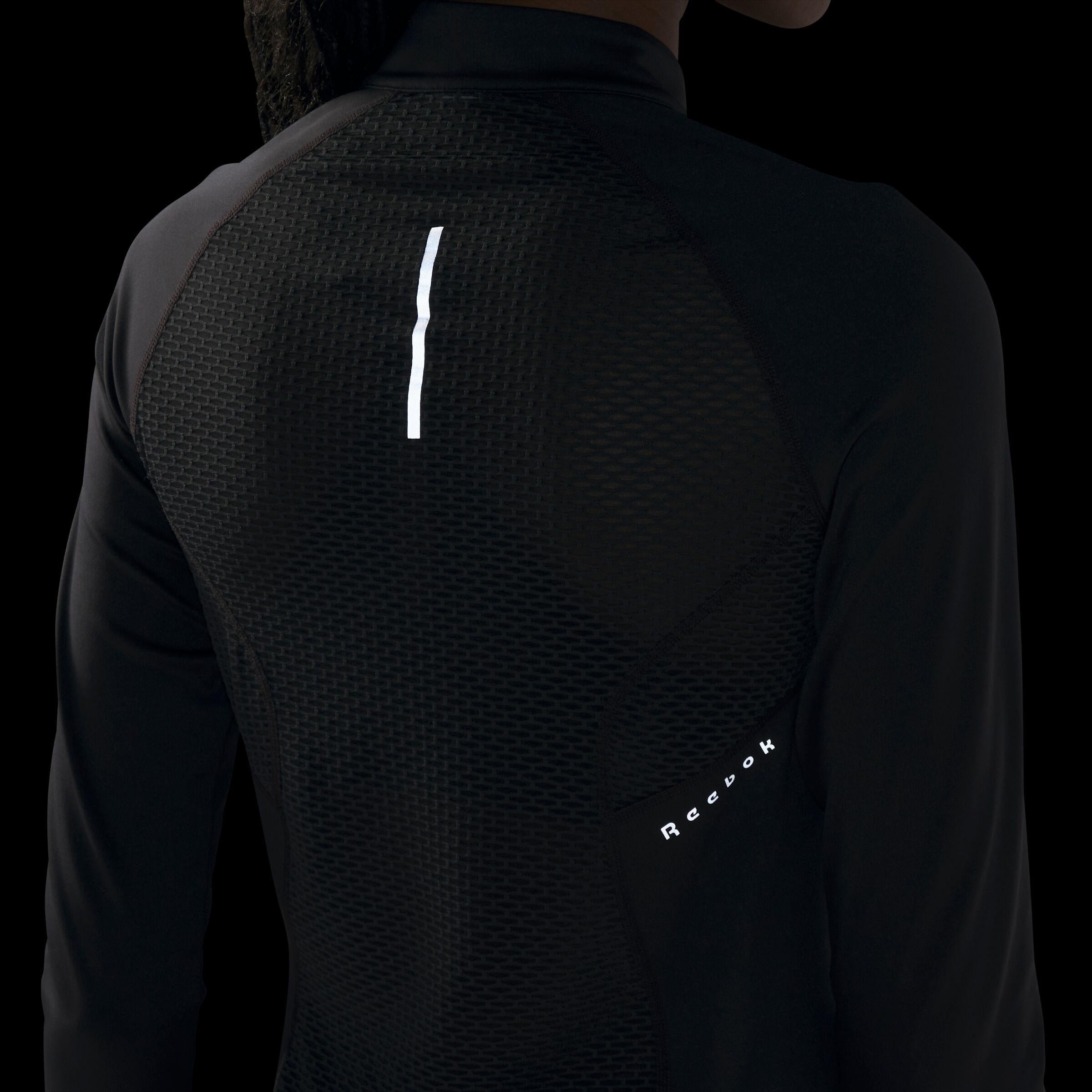 Reebok Apparel  Women's Running 1/4 Zip Reebok Running App Women Black Reg