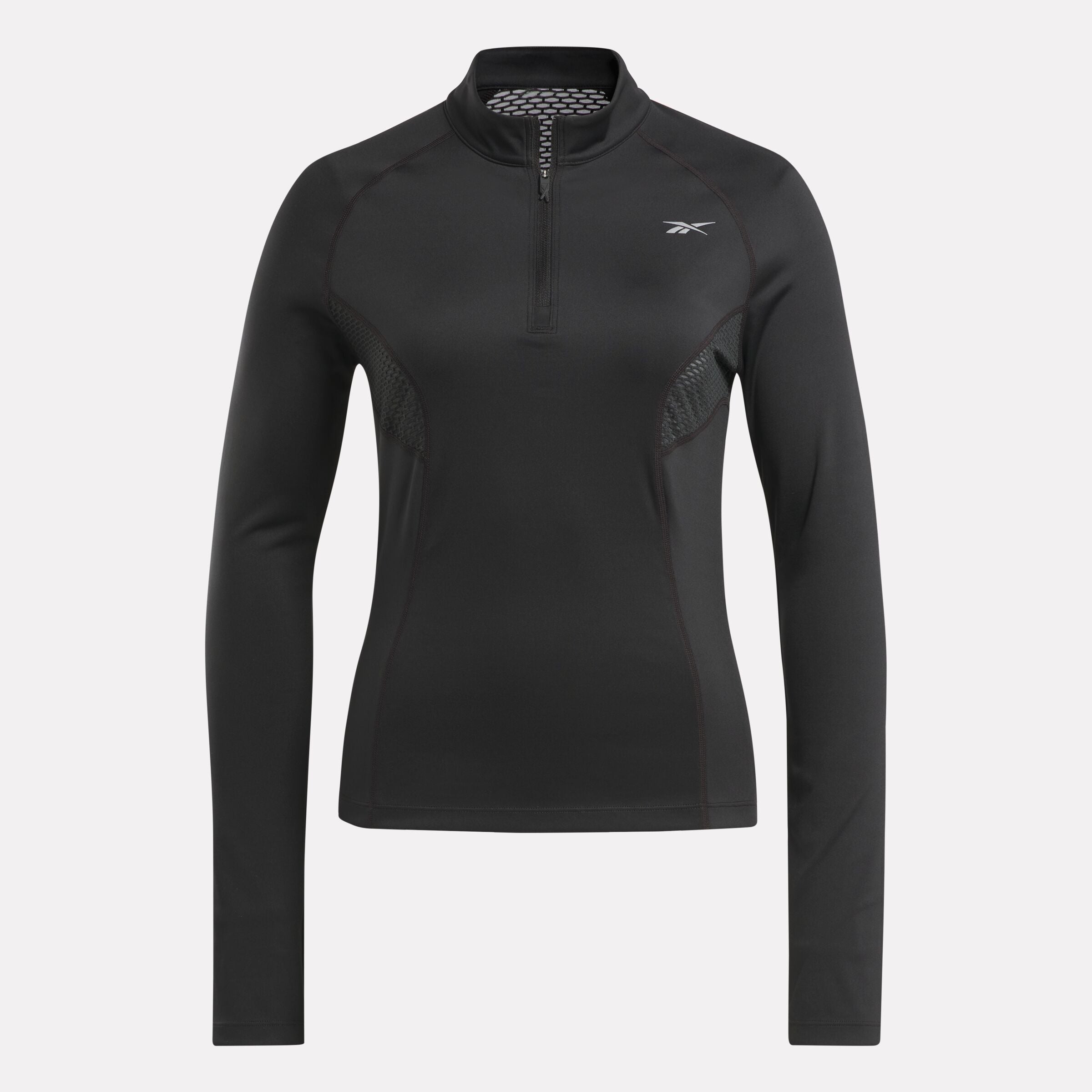 Reebok Women's Running 1/4 Zip  In Night Black REG