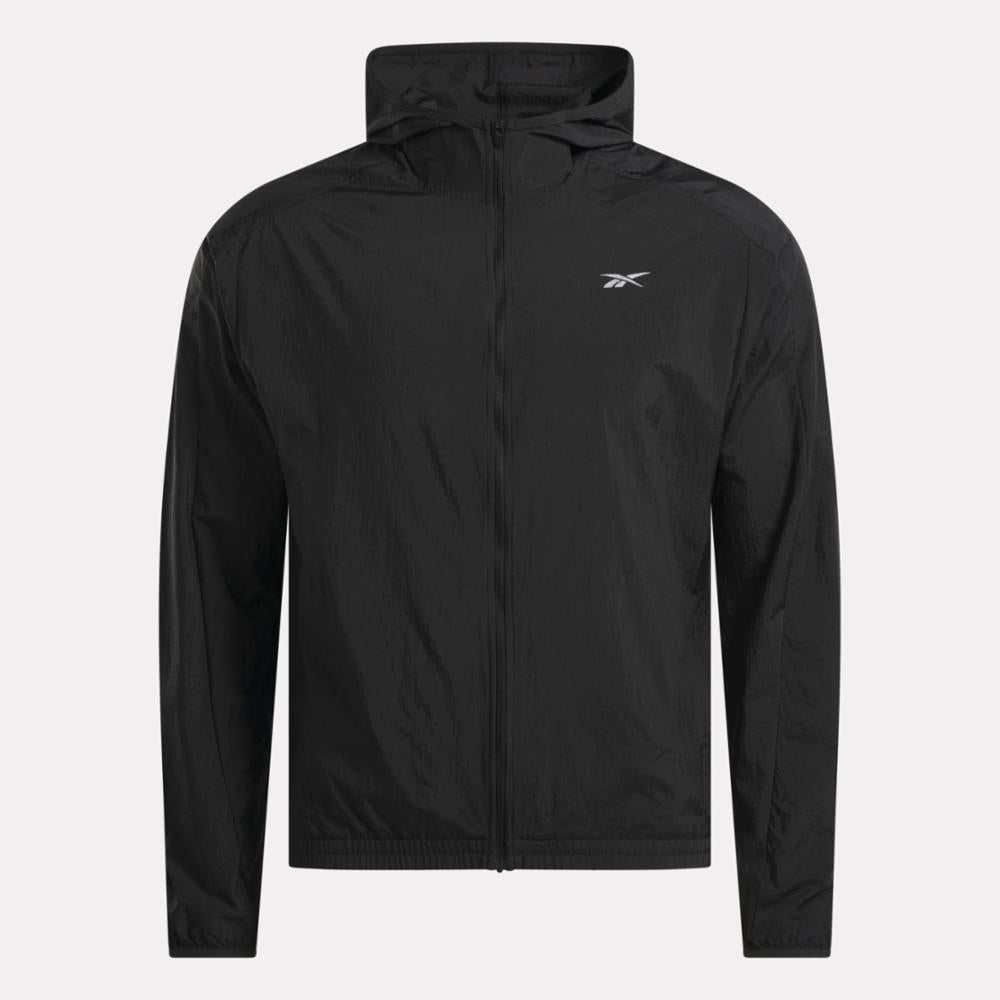 Reebok Men's Running Woven Wind Jkt  In Black REG