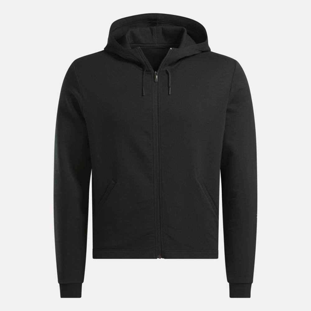 Reebok Men's Activ Coll Dreamblend Fz Hoodie  In Black REG