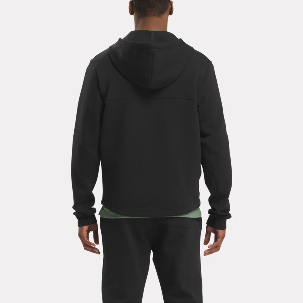 Reebok Apparel  Men's Activ Coll Dreamblend Fz Hoodie Reebok Training App Men Black Reg