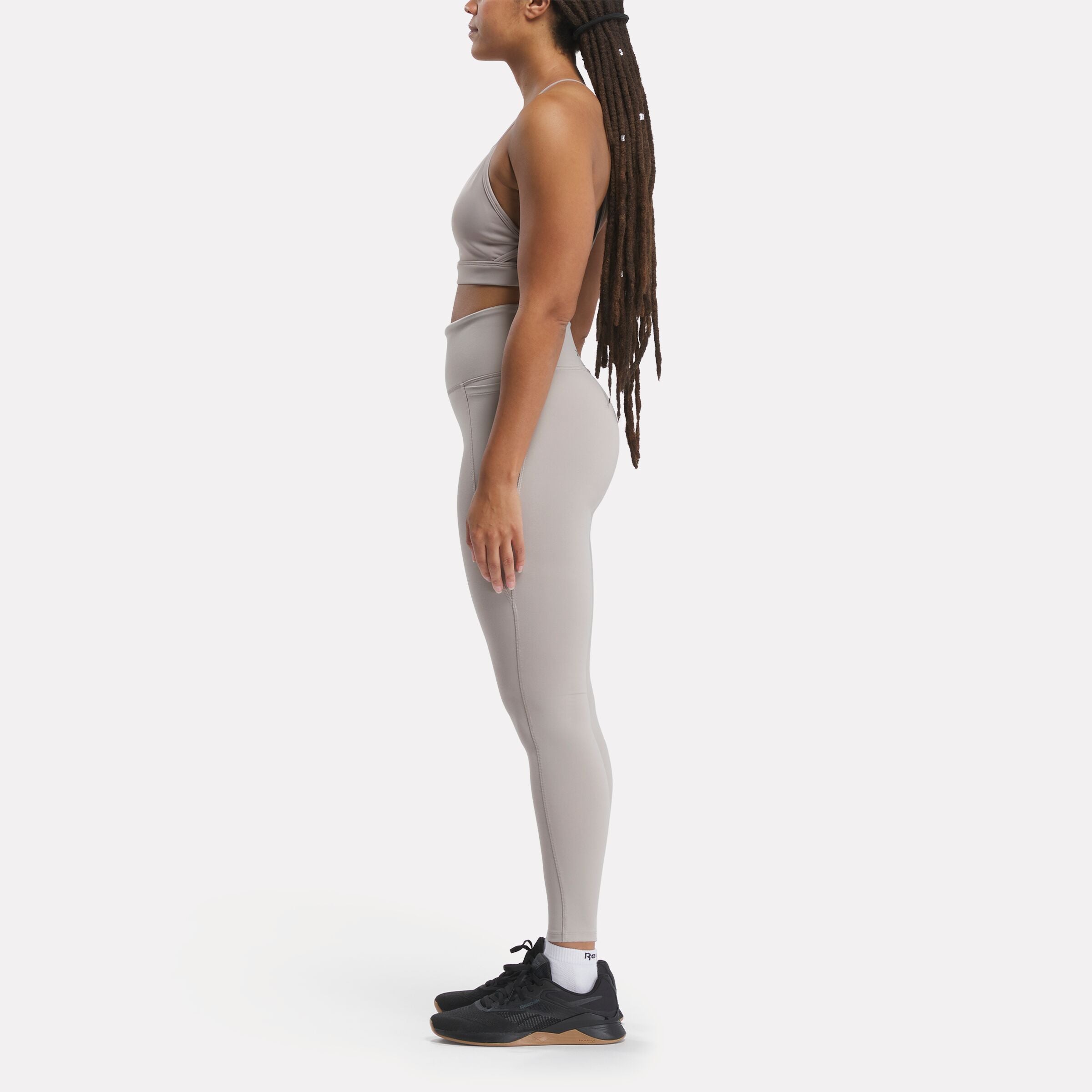 Reebok Women's Lux Hr Tight  In Ash REG
