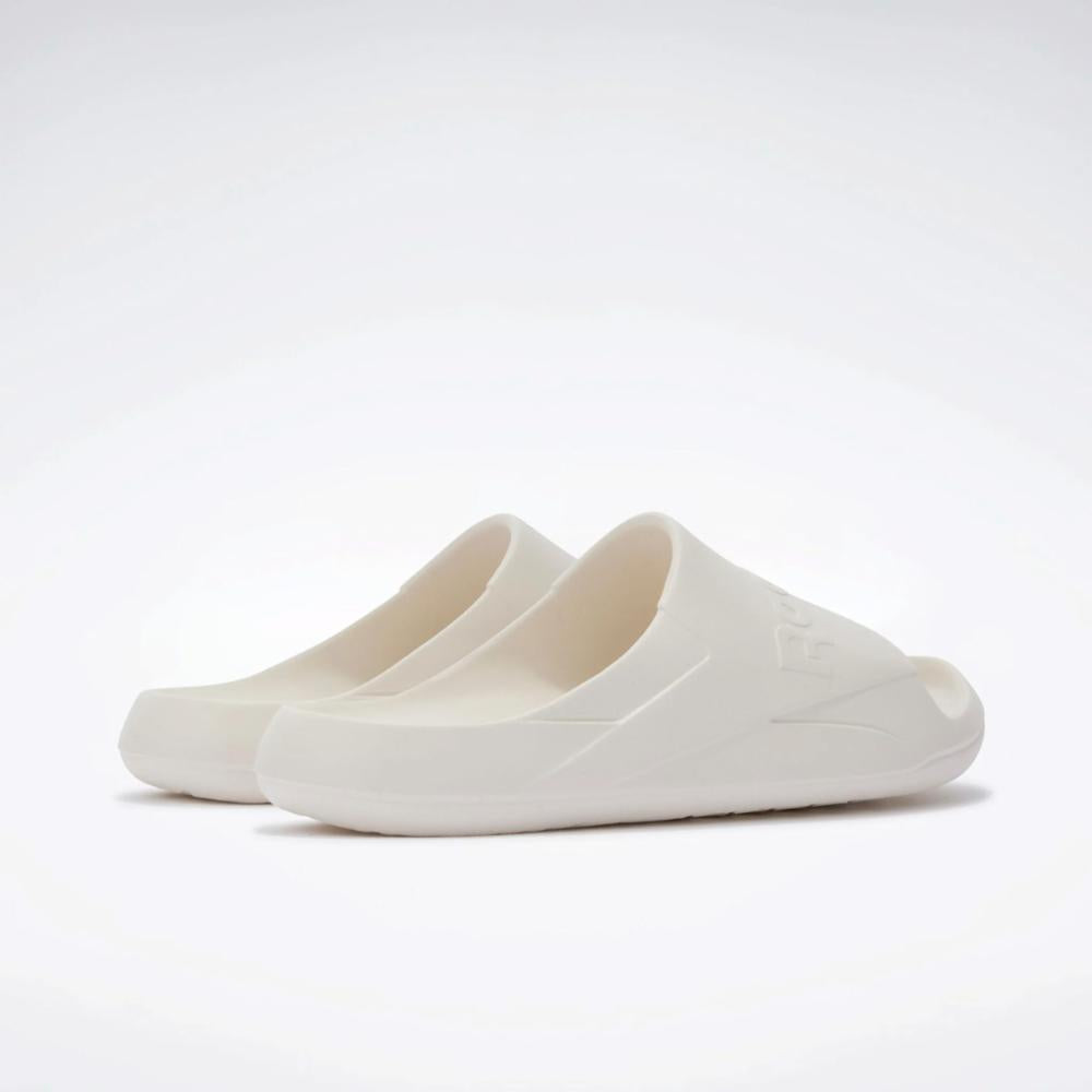 Reebok Footwear  Unisex' Clean Slide Rebook Core Mens Chalk M