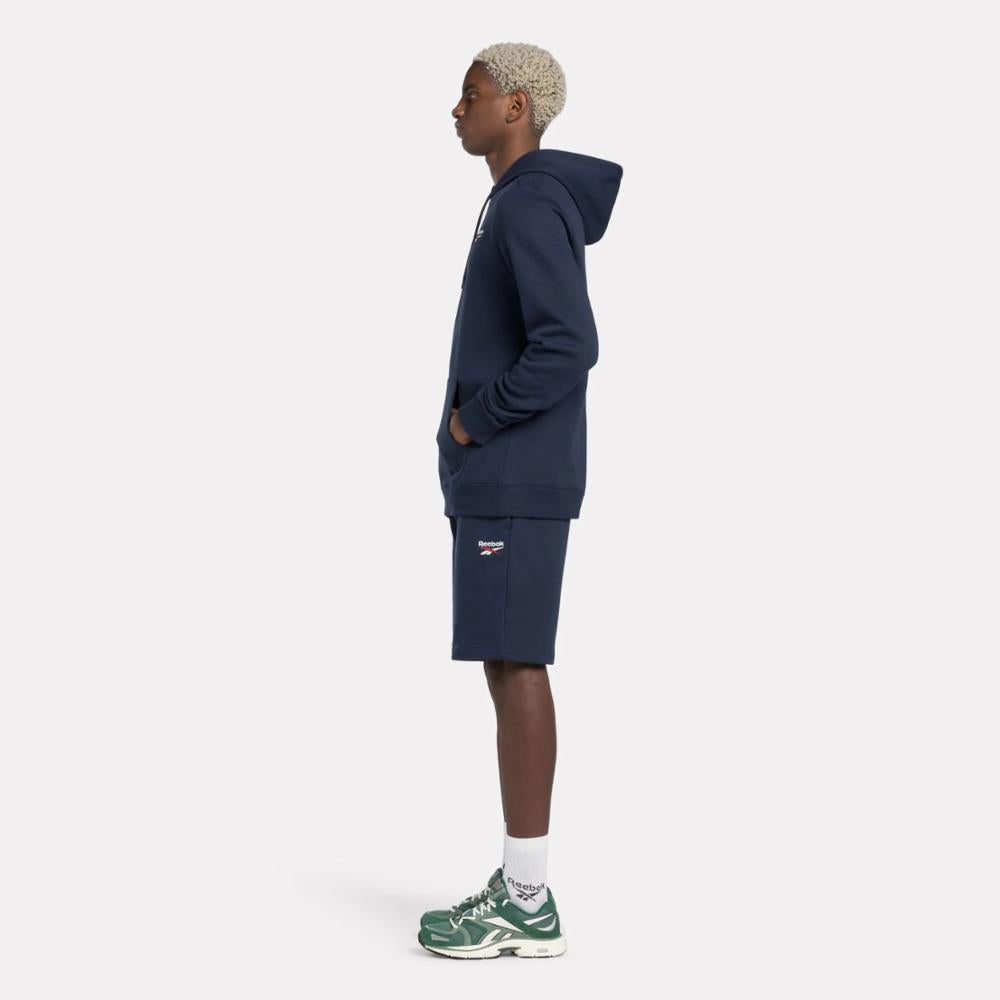 Reebok Men's Reebok Identity Small Logo Fleece Hoodie  In Vecnav REG