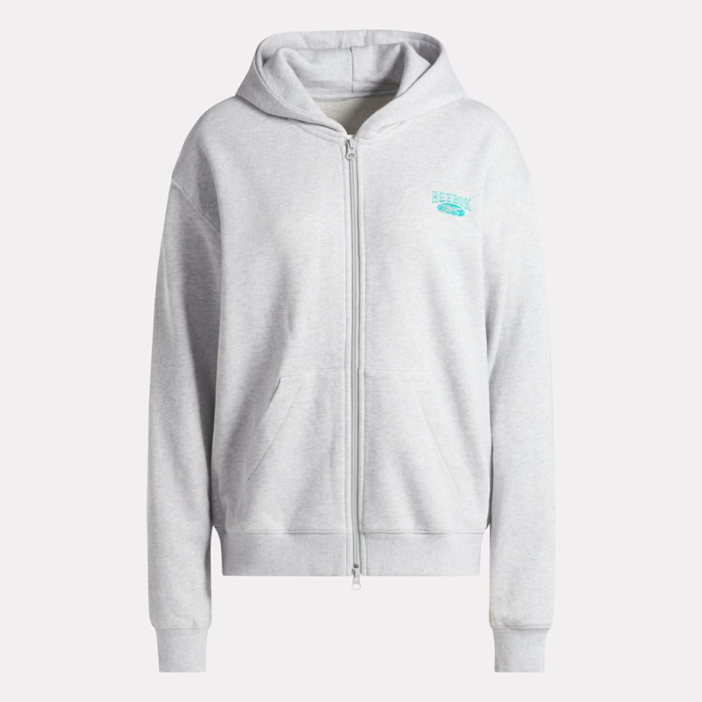Reebok Women's Ae Hoodie  In Light Grey Heather REG