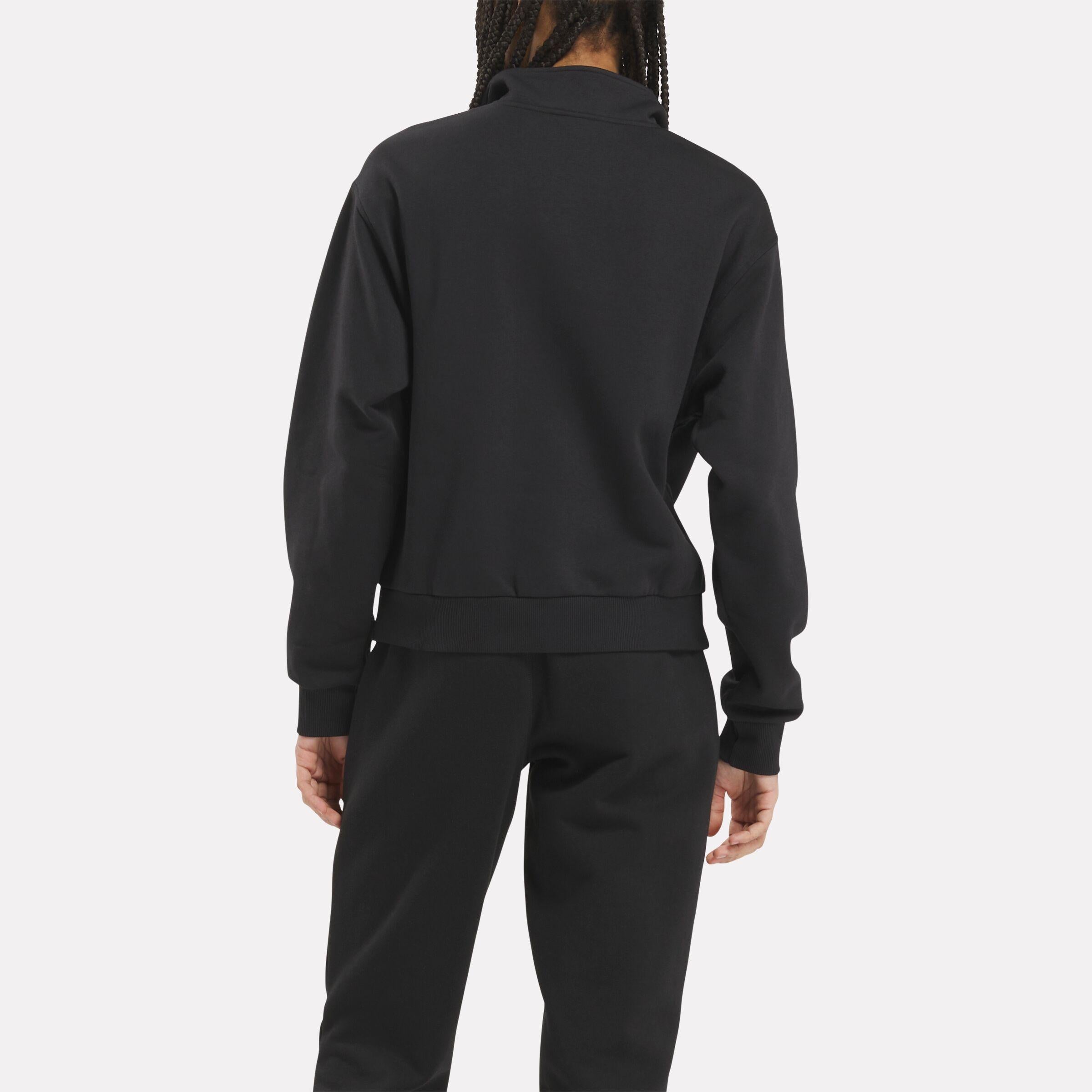 Reebok Apparel  Women's Q3 Ide Fleece Midlayer Reebok Training App Women Black Reg