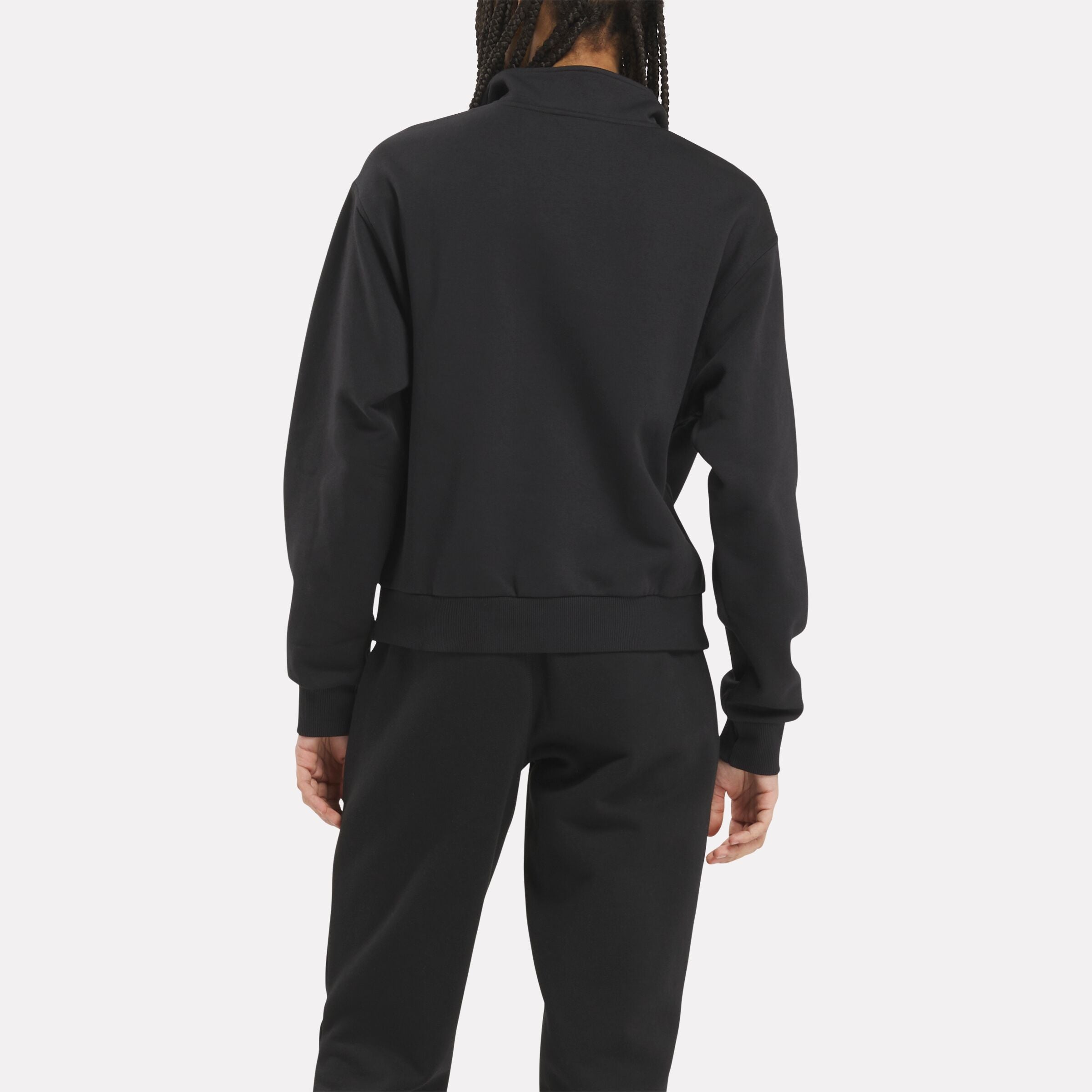 Reebok Women's Q3 Ide Fleece Midlayer  In Black REG