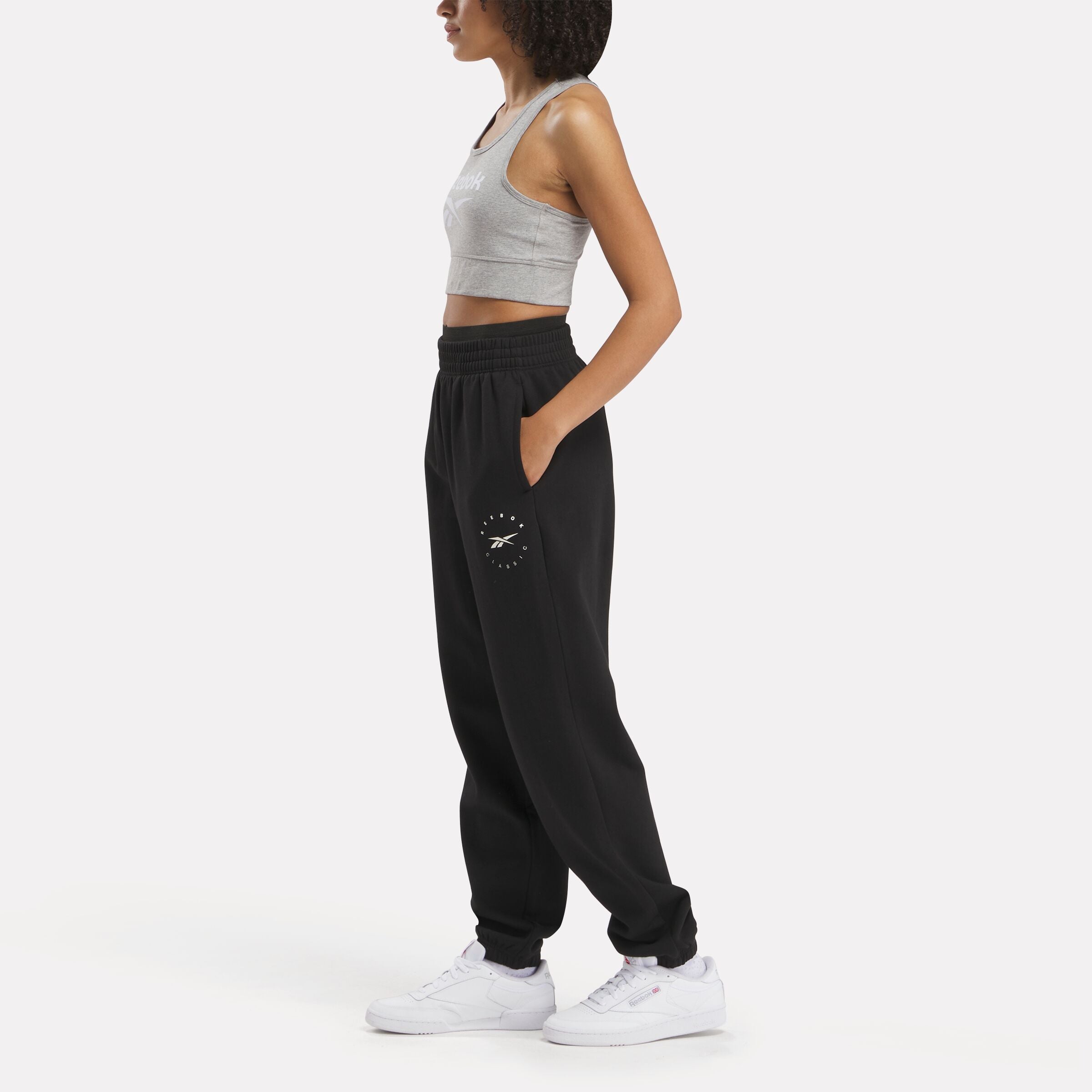 Reebok Women's Q3 Ide Fleece Pant  In Black REG