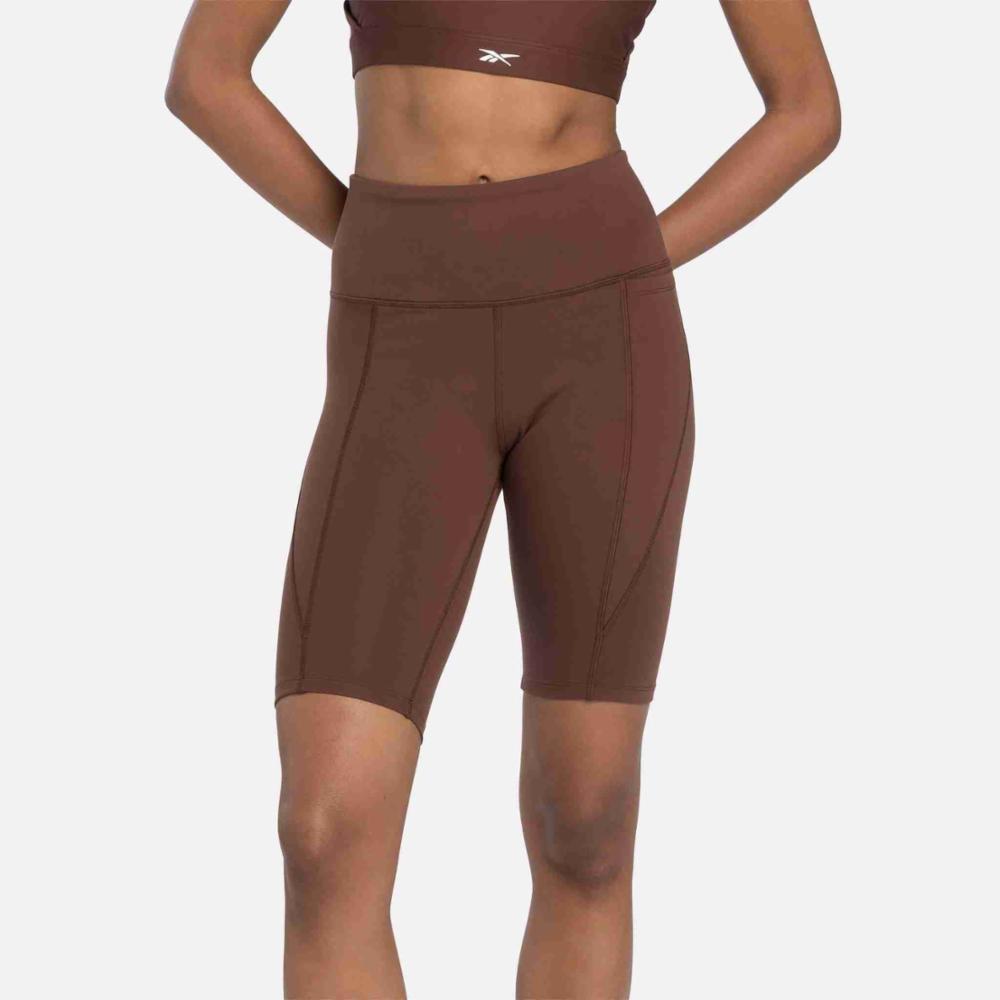 Reebok Women's Lux High Rise Bike Short  In Unearthed REG