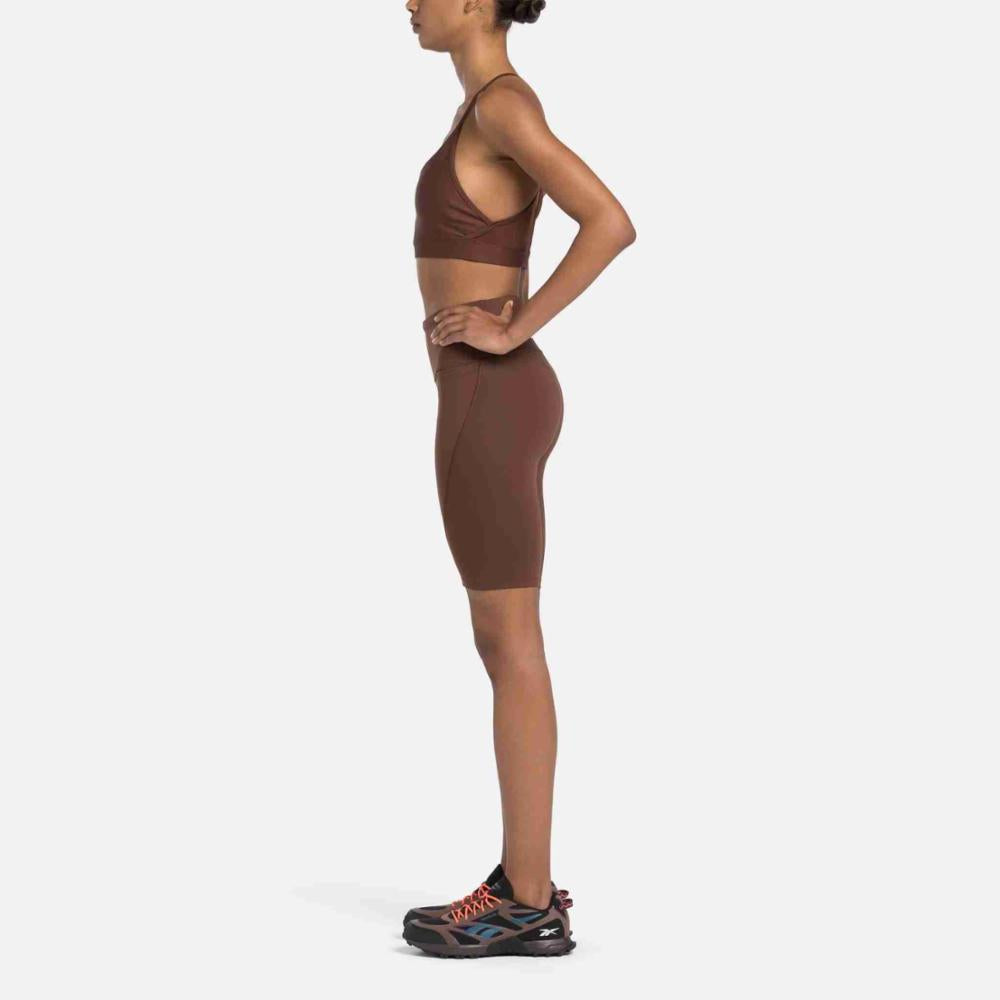 Reebok Women's Lux High Rise Bike Short  In Unearthed REG