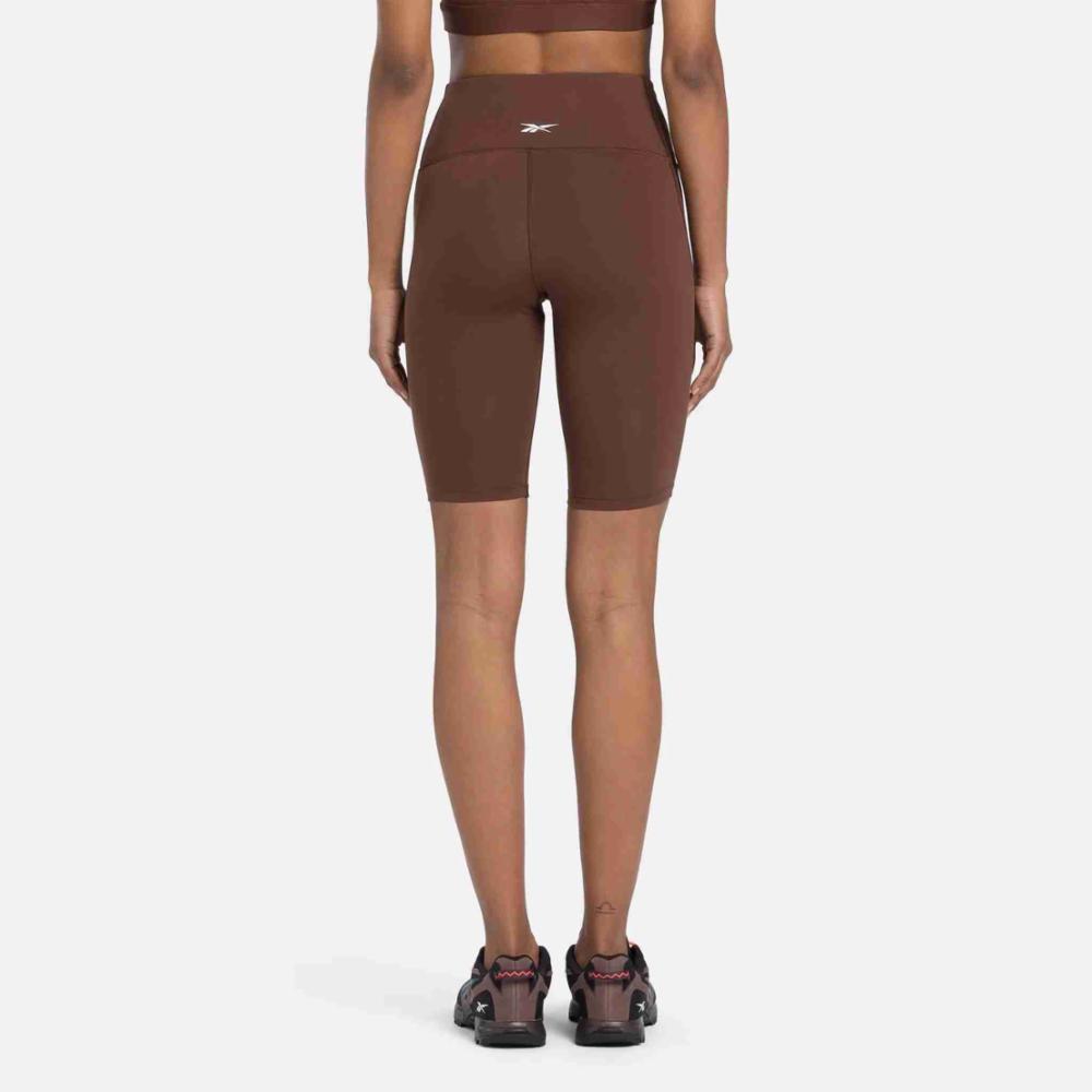 Reebok Apparel  Women's Lux High Rise Bike Short Reebok Training App Women Brown Reg