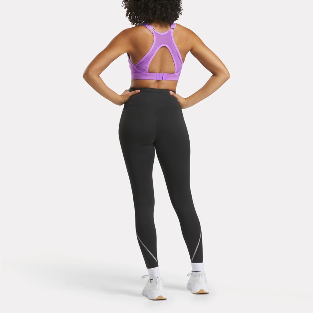 Reebok Apparel  Women's Lux Speed Hr Tight Reebok Running App Women Black Reg
