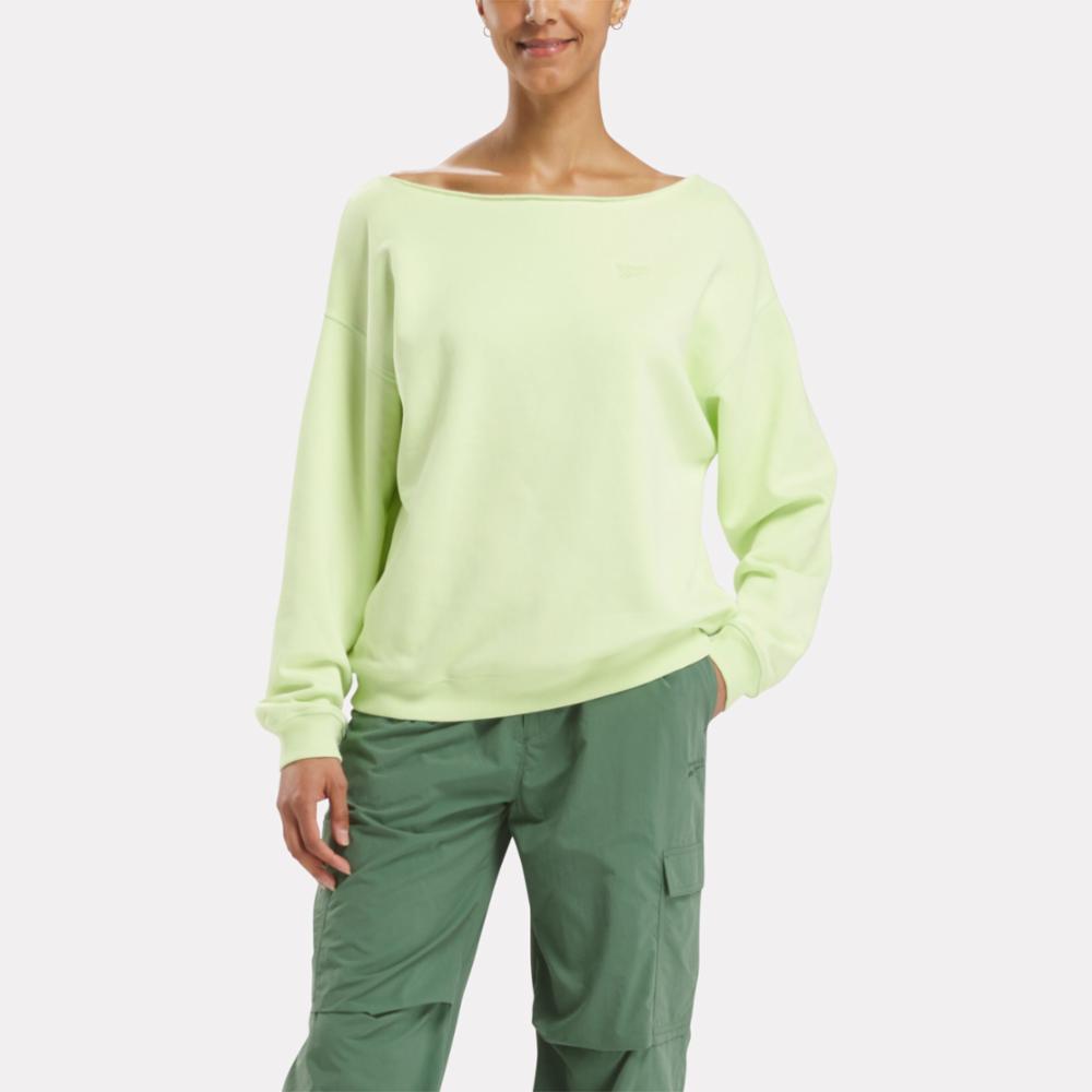 Reebok Apparel  Women's Wde Fleece Coverup Reebok Classics App Women Green Reg