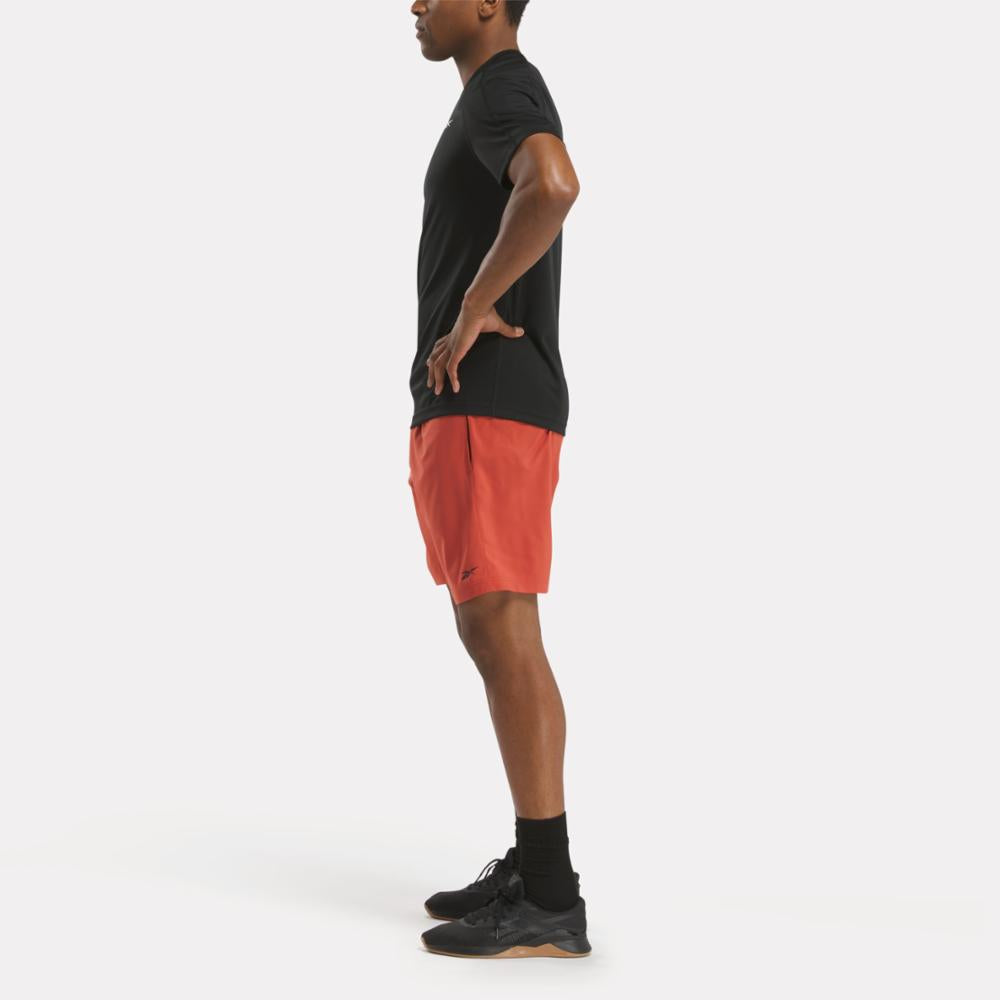 Reebok Apparel  Men's Wor Woven Short Reebok Training App Men Red Reg
