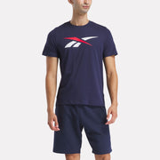 Reebok Men's Gs Vector Tee  In Navy REG