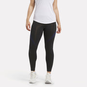Reebok Women's Id Train Colorblock Tight  In Night Black REG