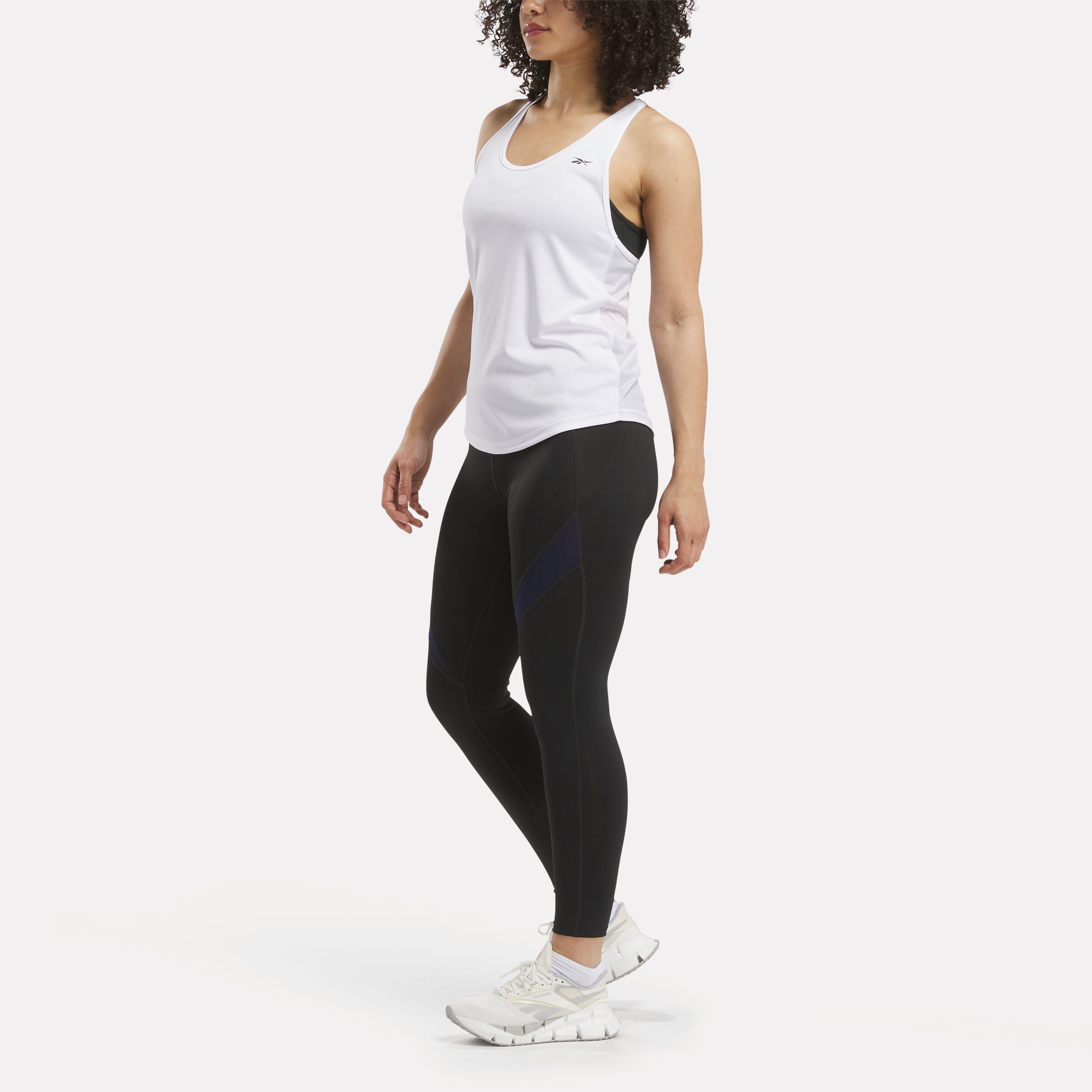 Reebok Women's Id Train Colorblock Tight  In Night Black REG