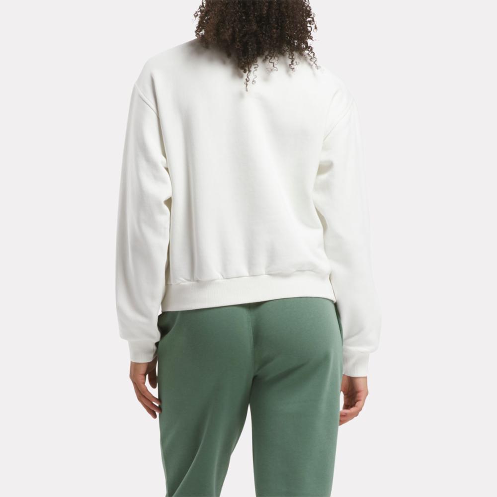 Reebok Apparel  Women's Q3 Ide Fleece Midlayer Reebok Training App Women White Reg