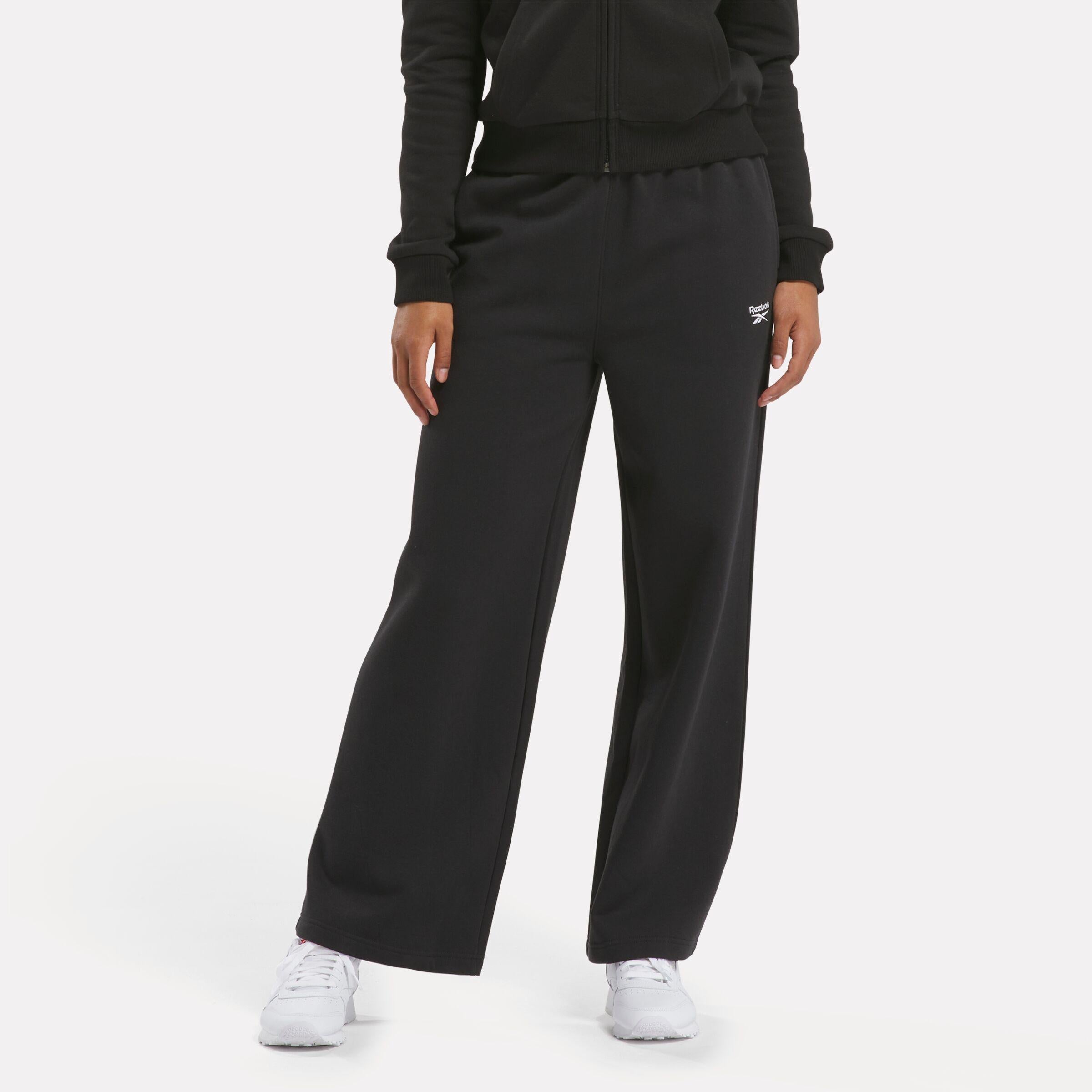 Reebok Apparel  Women's Reebok Identity Sl Flc Wide Leg Reebok Training App Women Black Reg