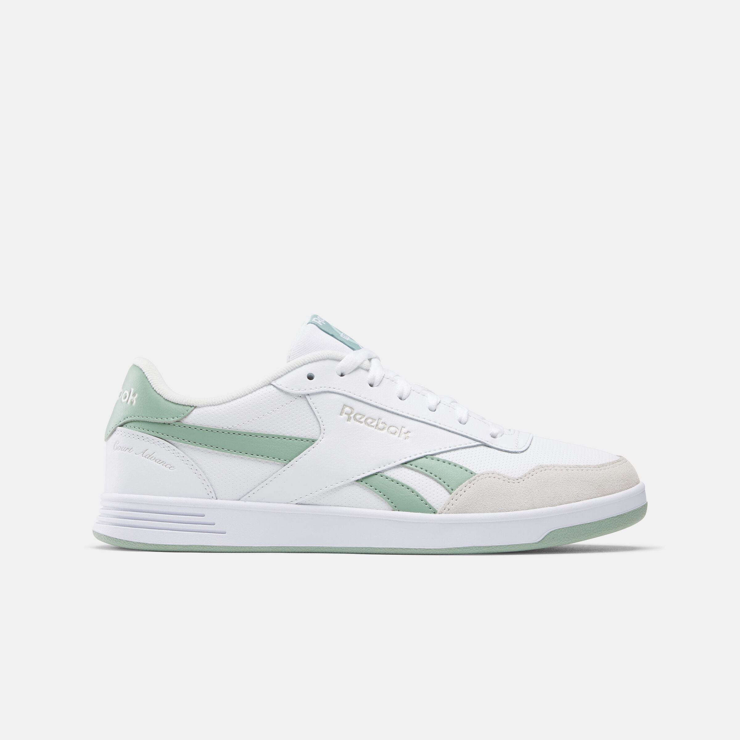 Reebok Unisex' Reebok Court Advance  In White/Hybridgreen/Barelygr M