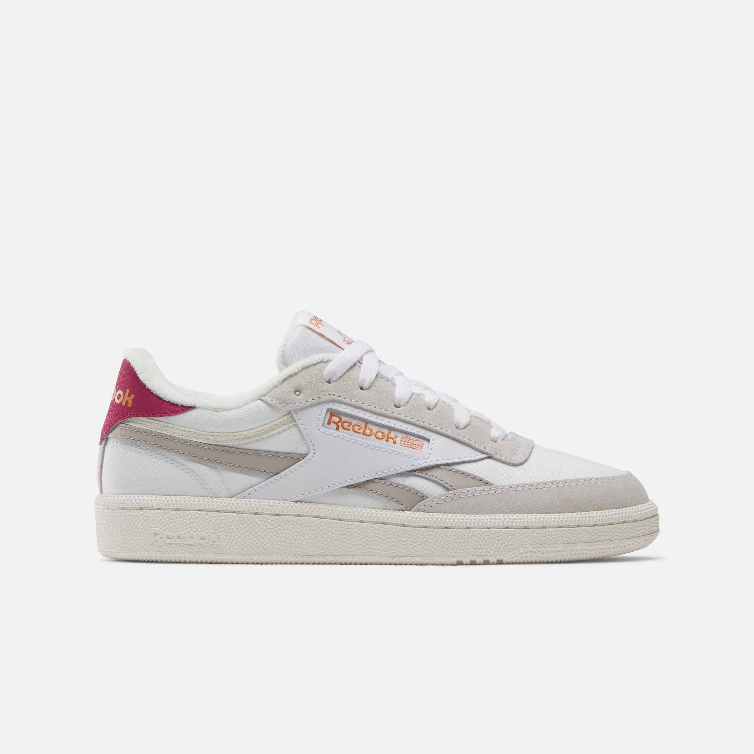Reebok Women's Club C Revenge  In White/Veryberry M